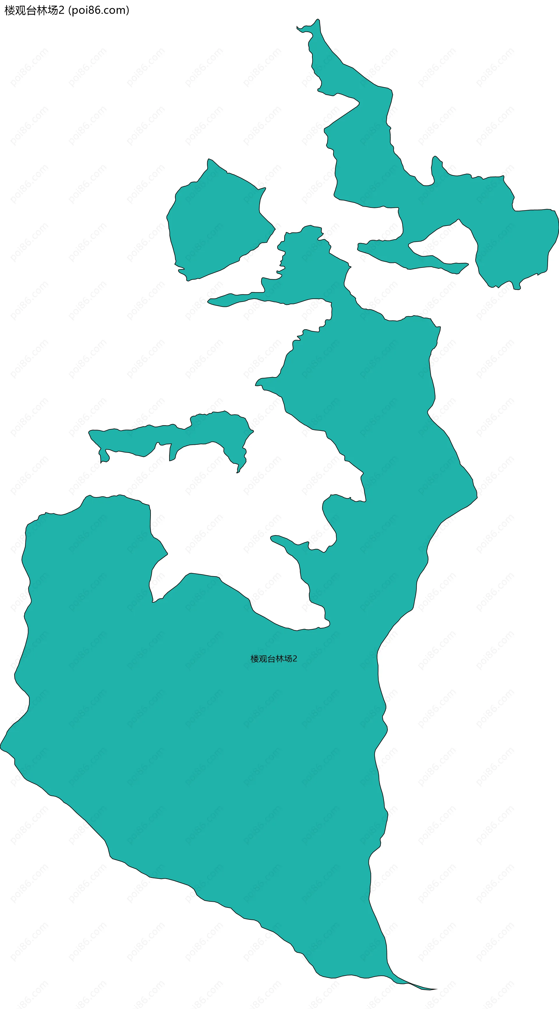 楼观台林场2边界地图