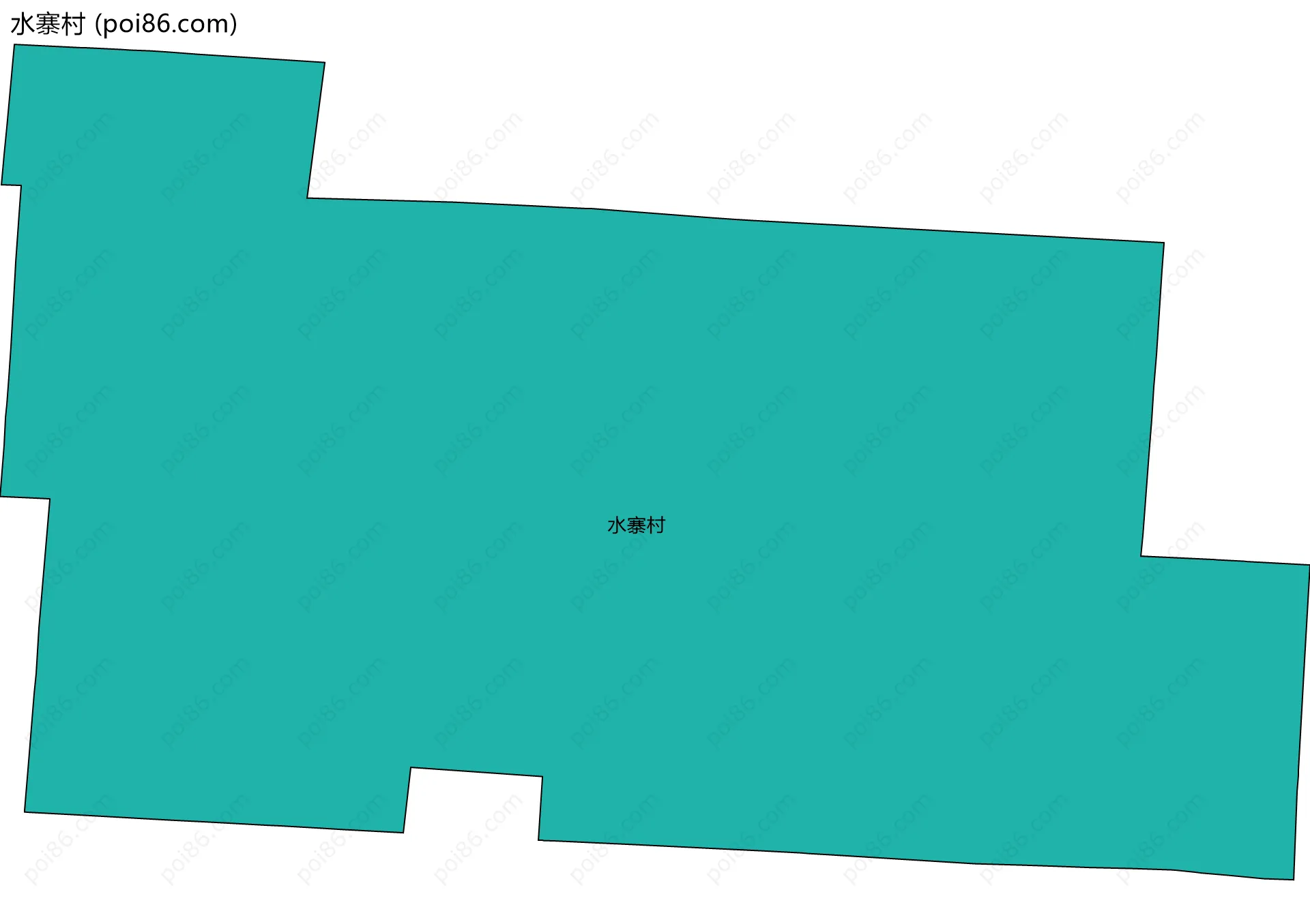 水寨村边界地图