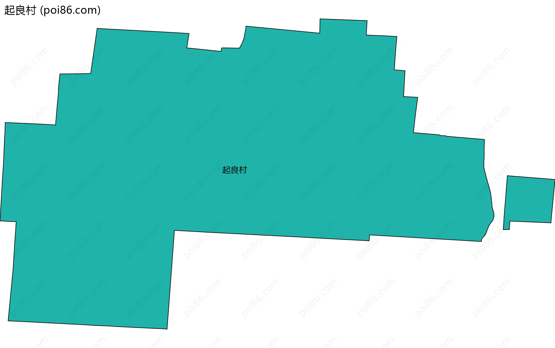 起良村边界地图