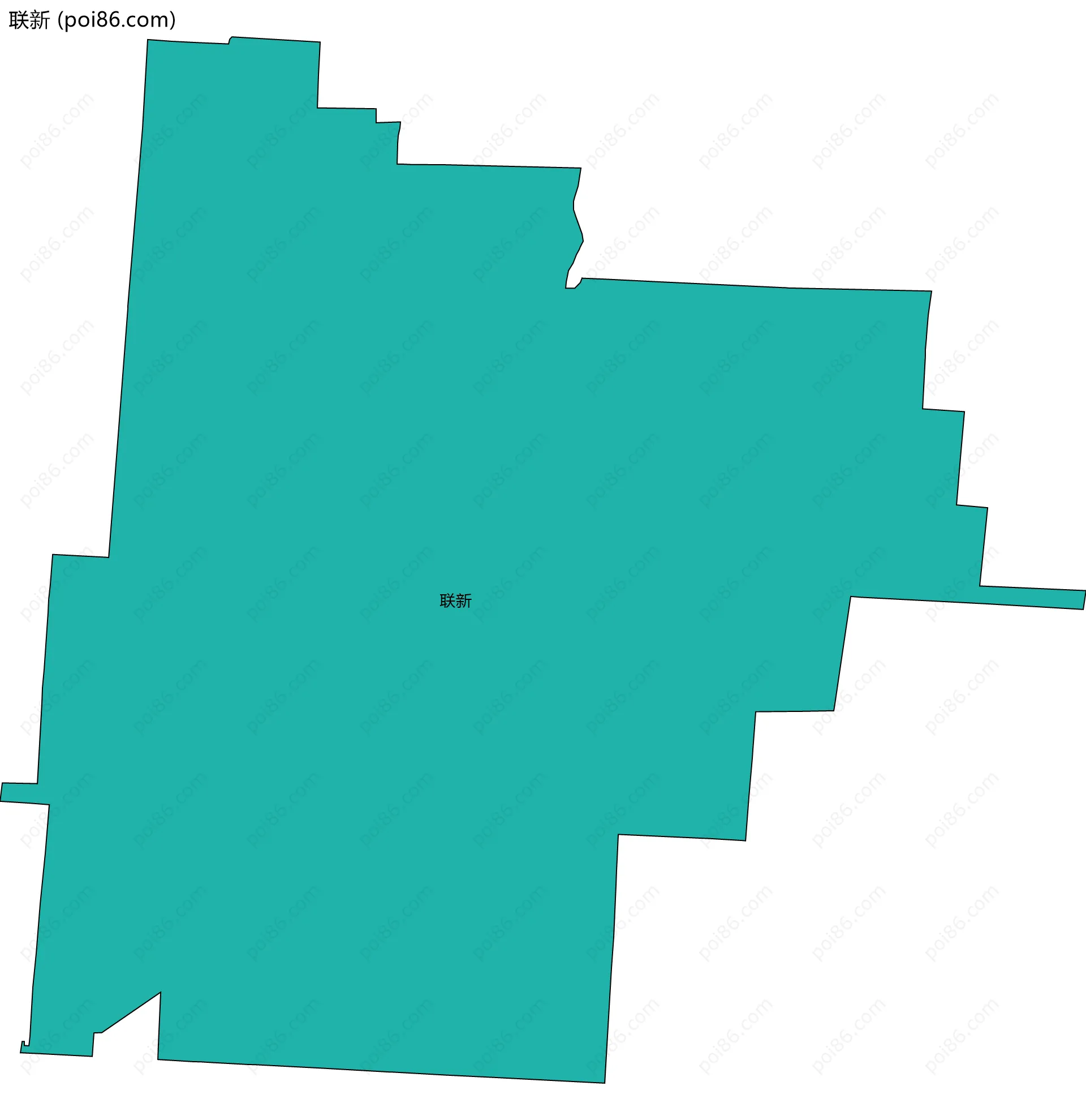 联新边界地图