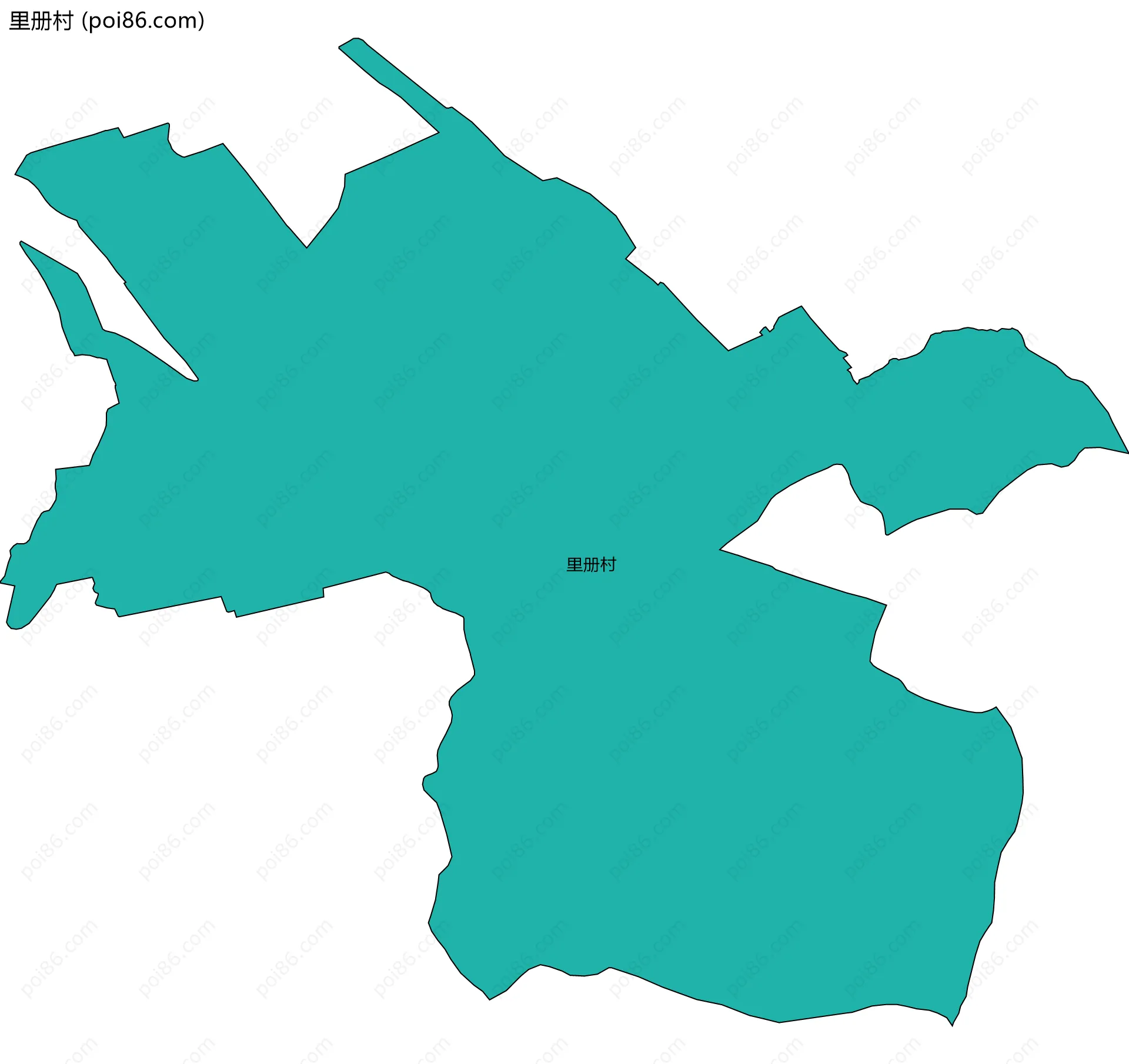 里册村边界地图