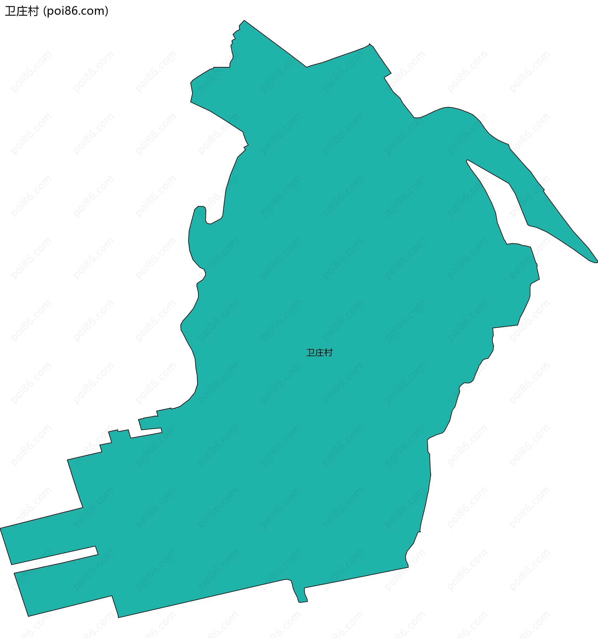 卫庄村边界地图