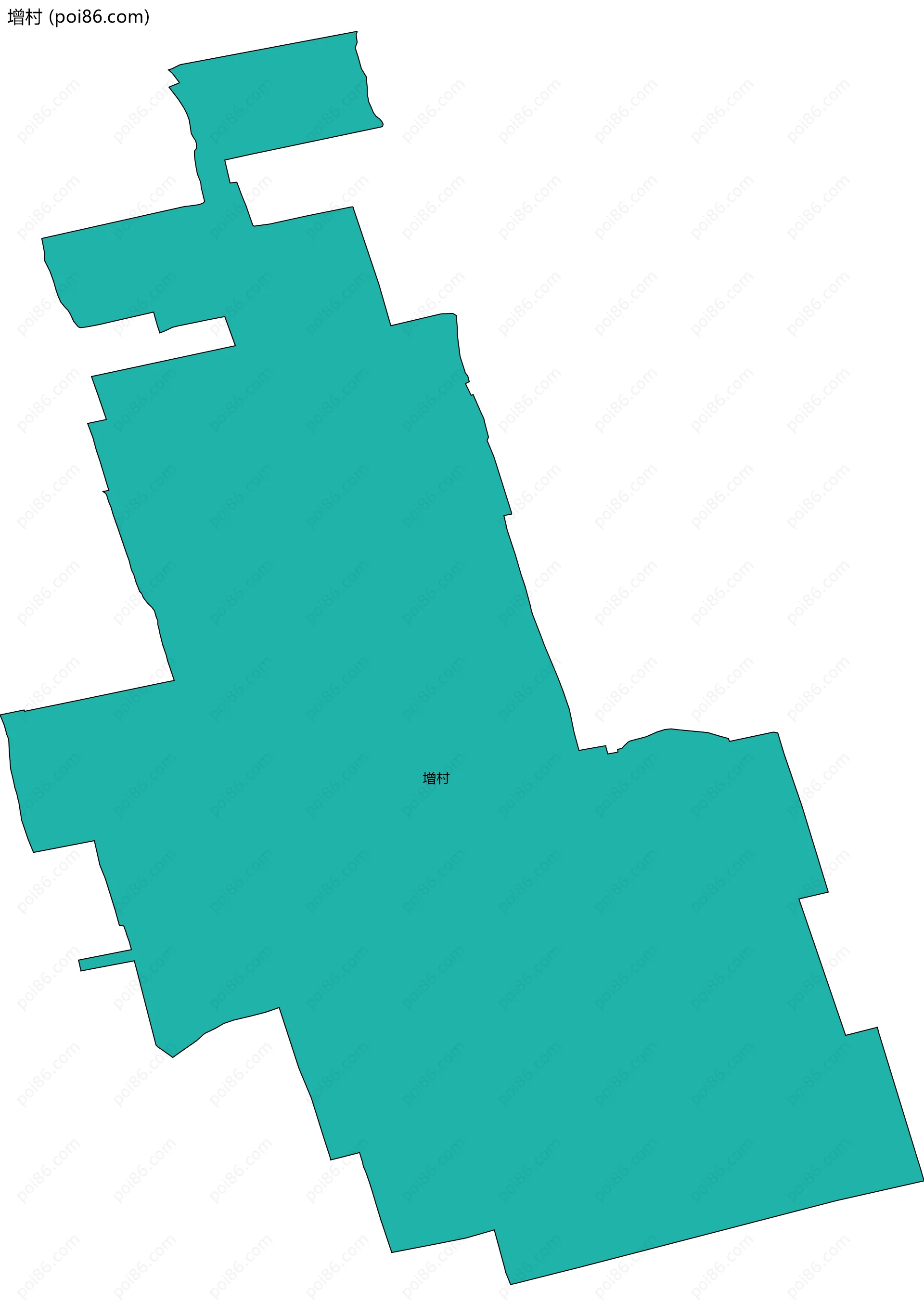 增村边界地图