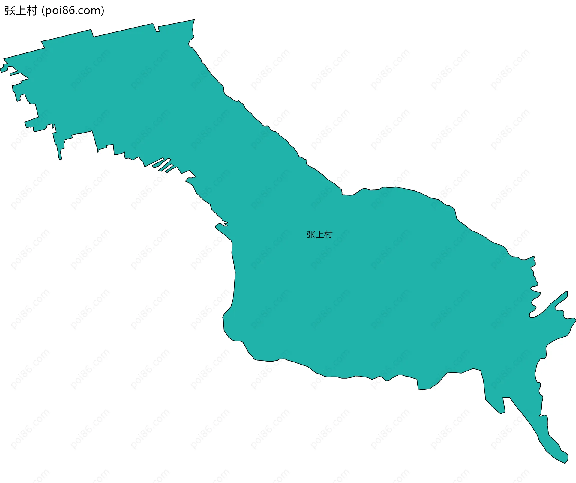 张上村边界地图