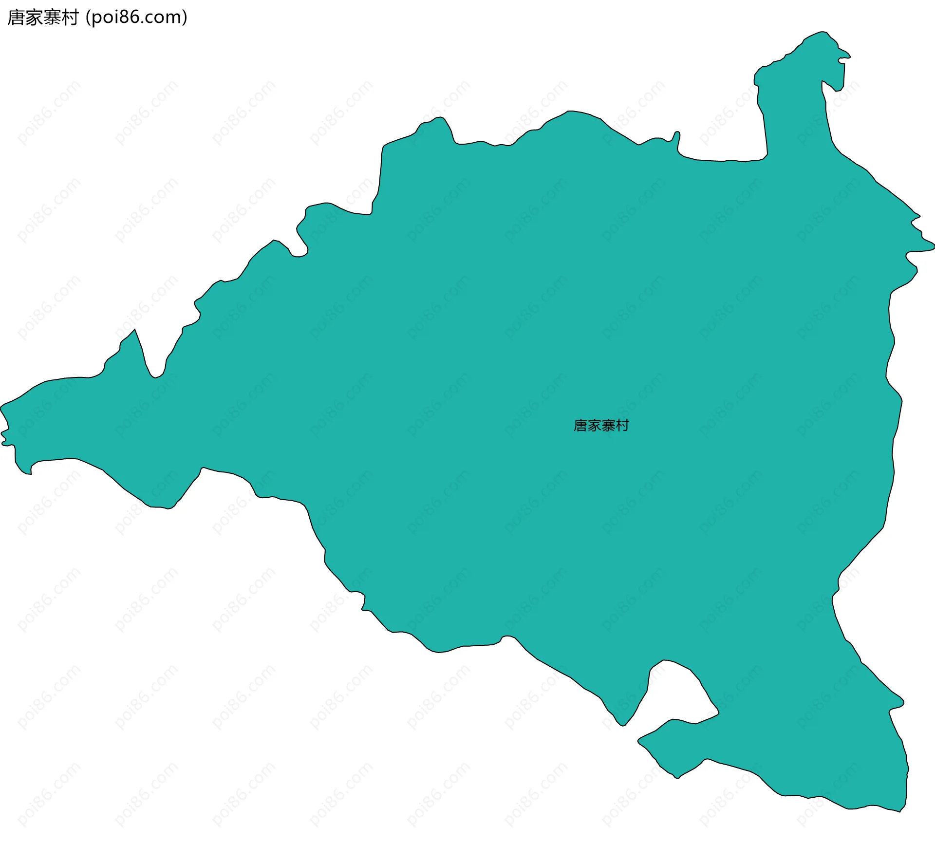 唐家寨村边界地图