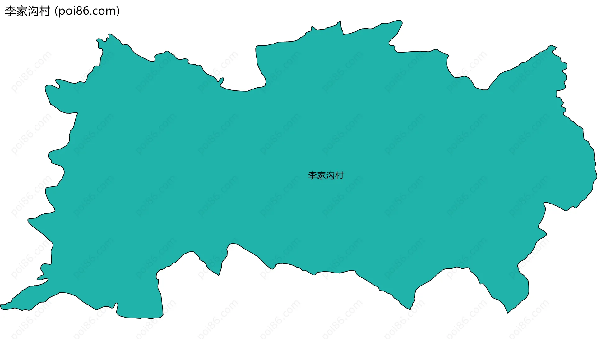 李家沟村边界地图