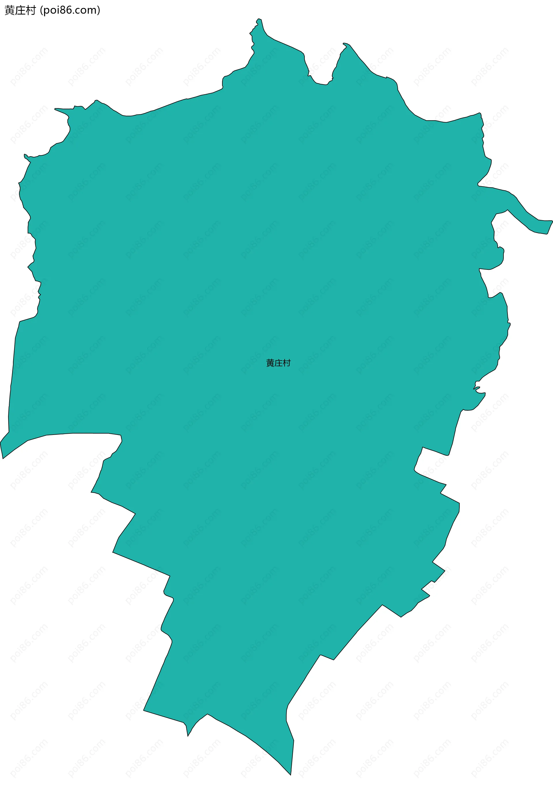 黄庄村边界地图