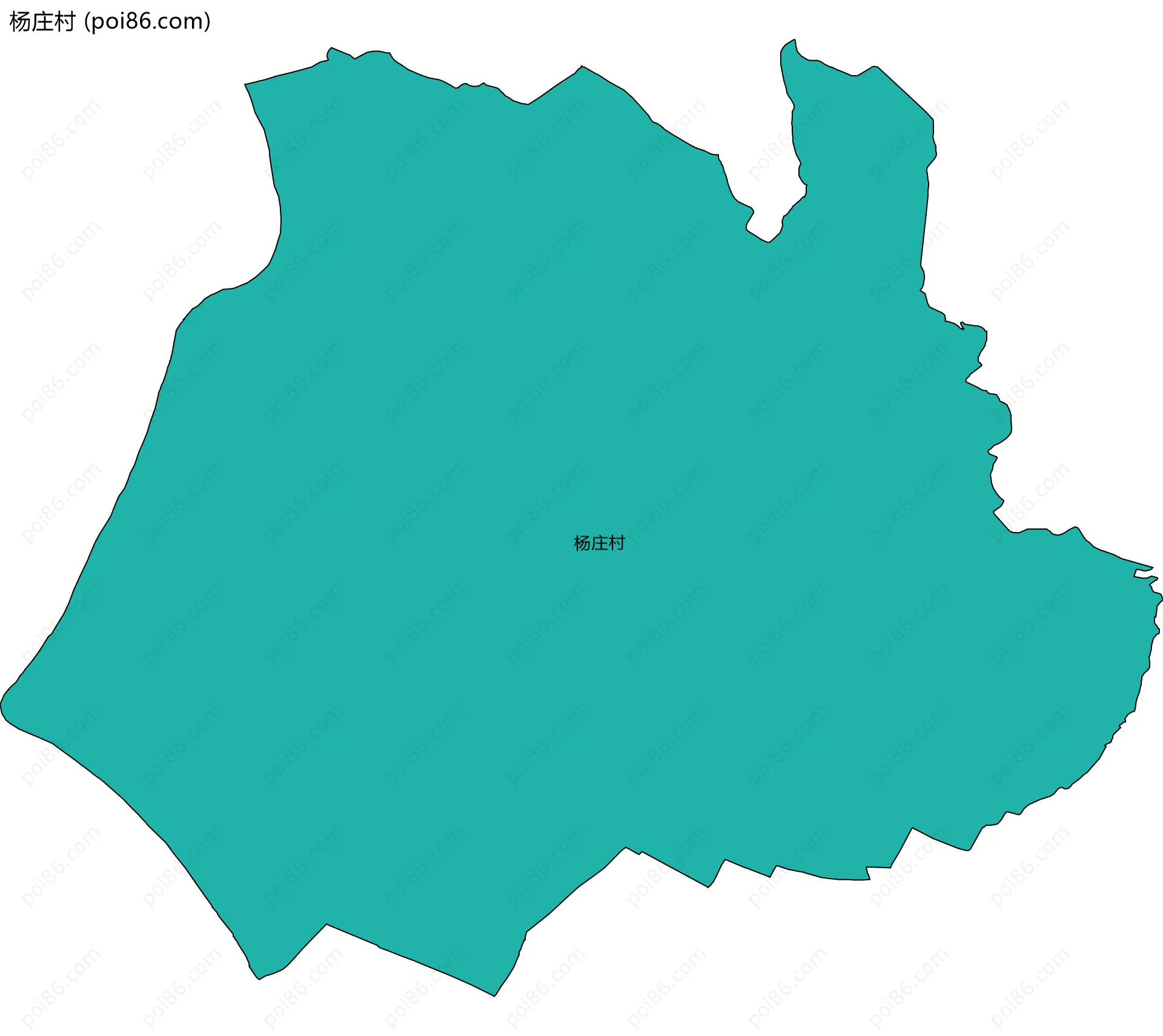 杨庄村边界地图