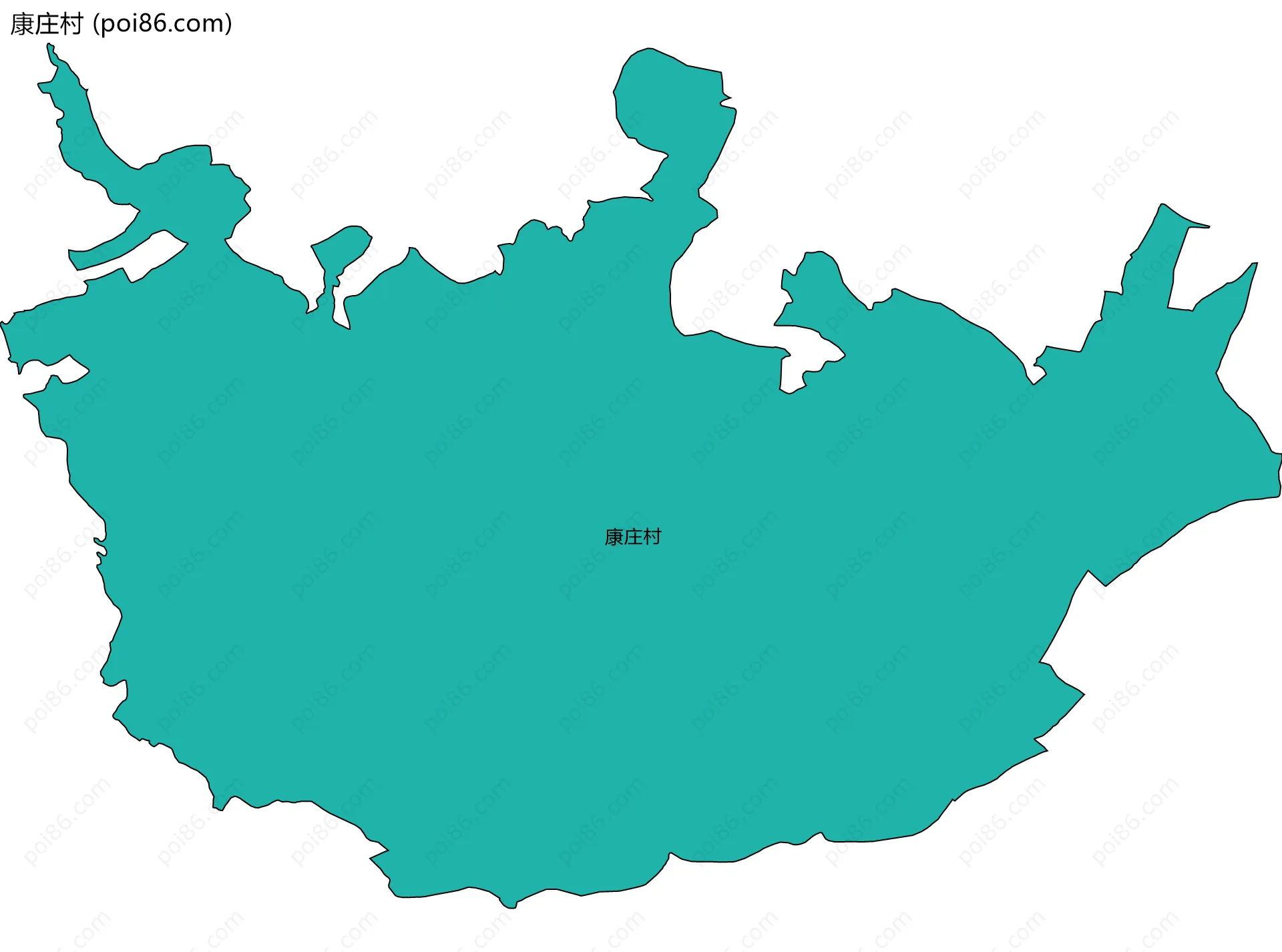 康庄村边界地图