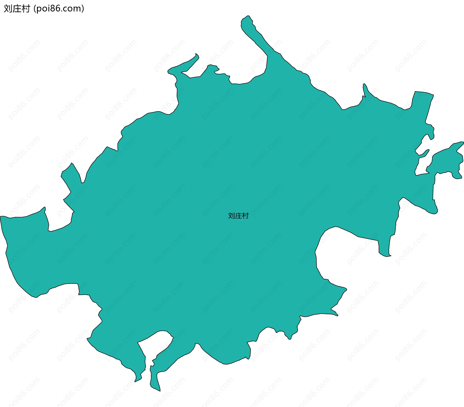 刘庄村边界地图