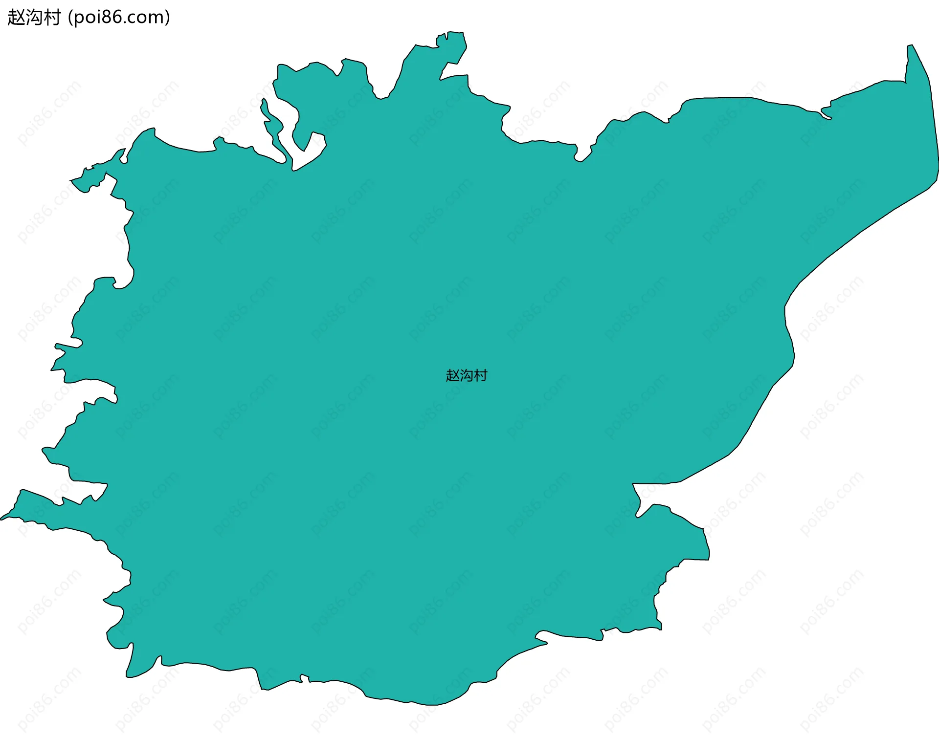 赵沟村边界地图