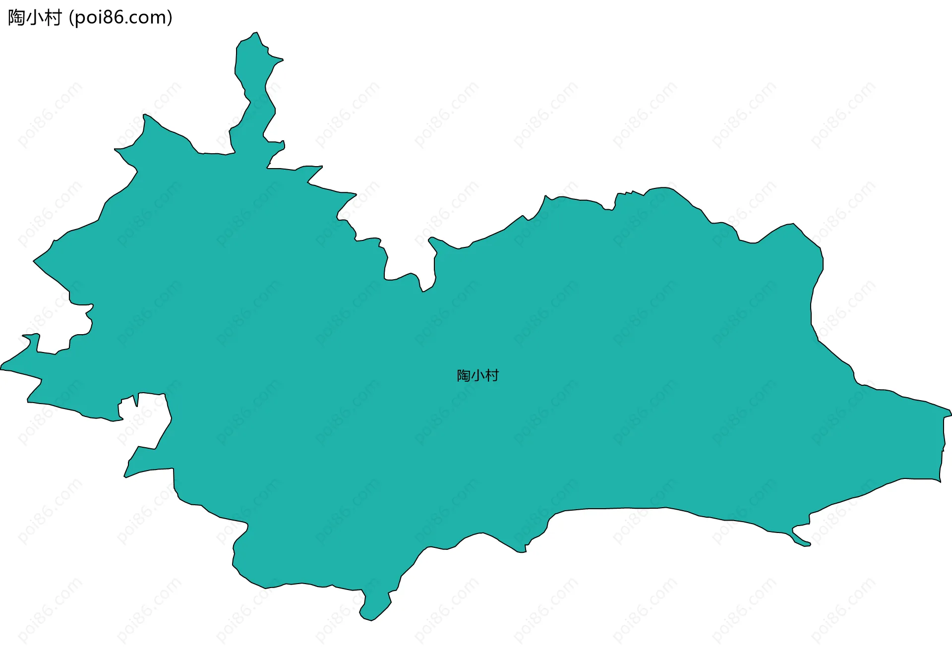 陶小村边界地图