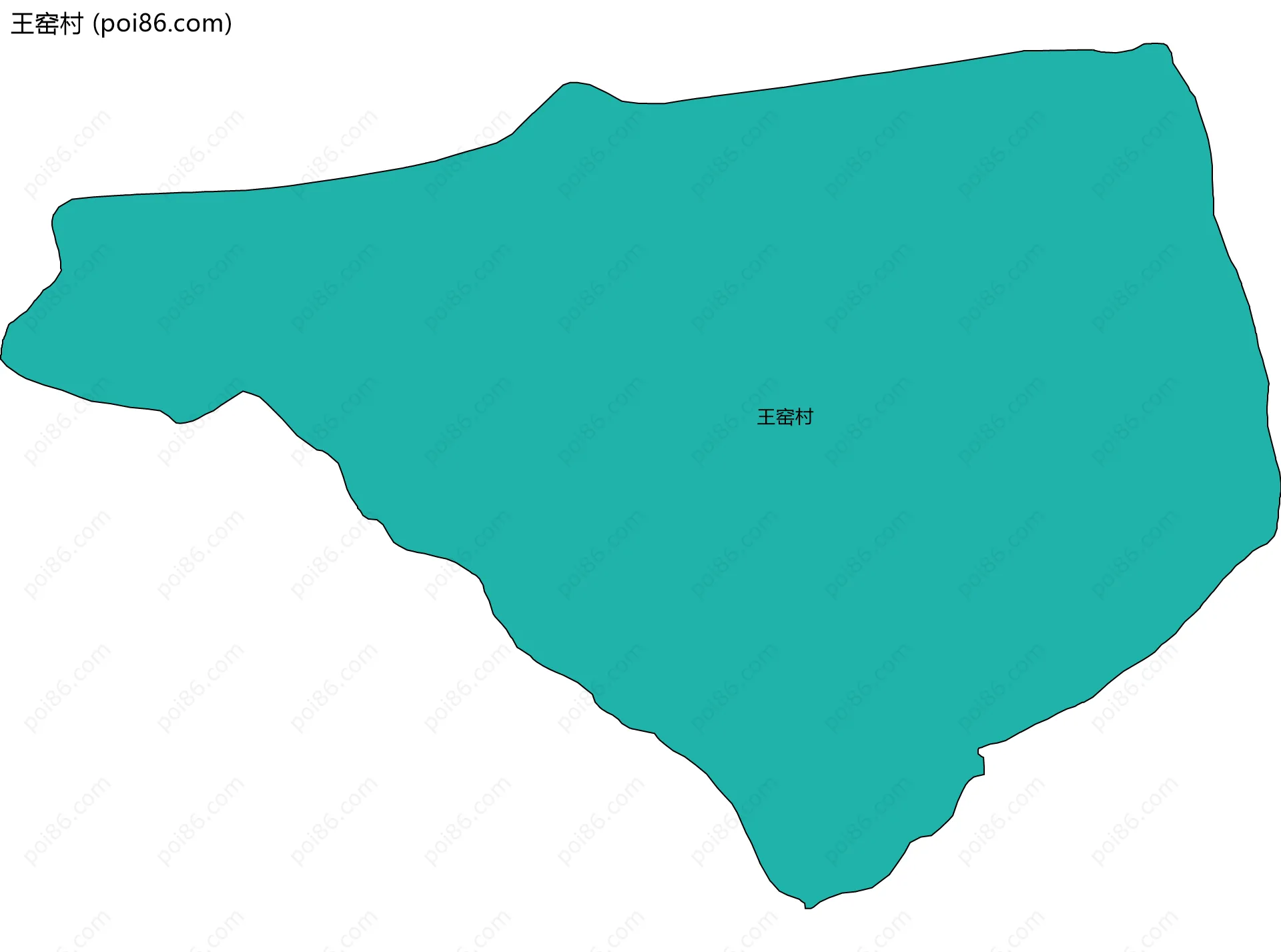 王窑村边界地图