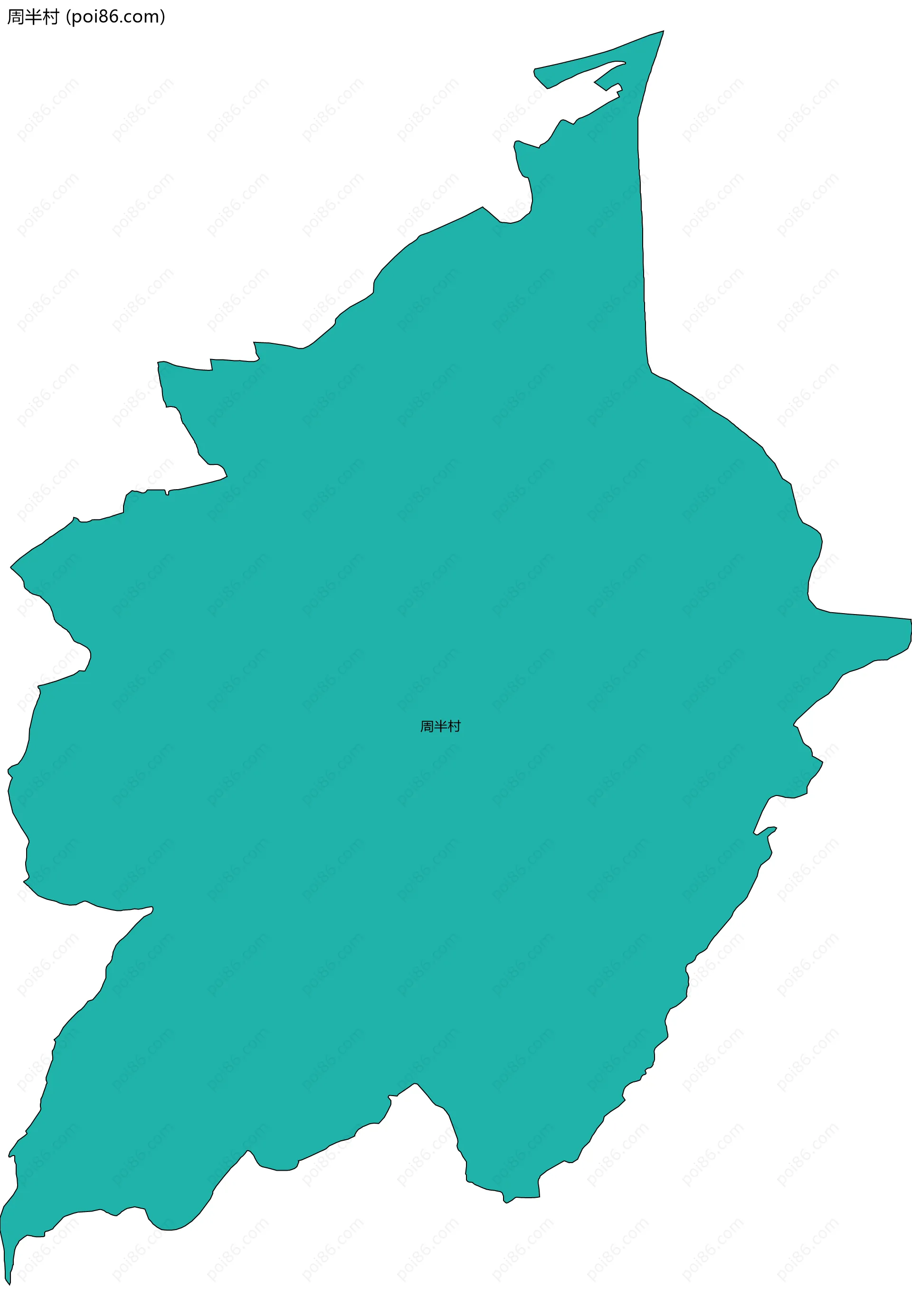 周半村边界地图