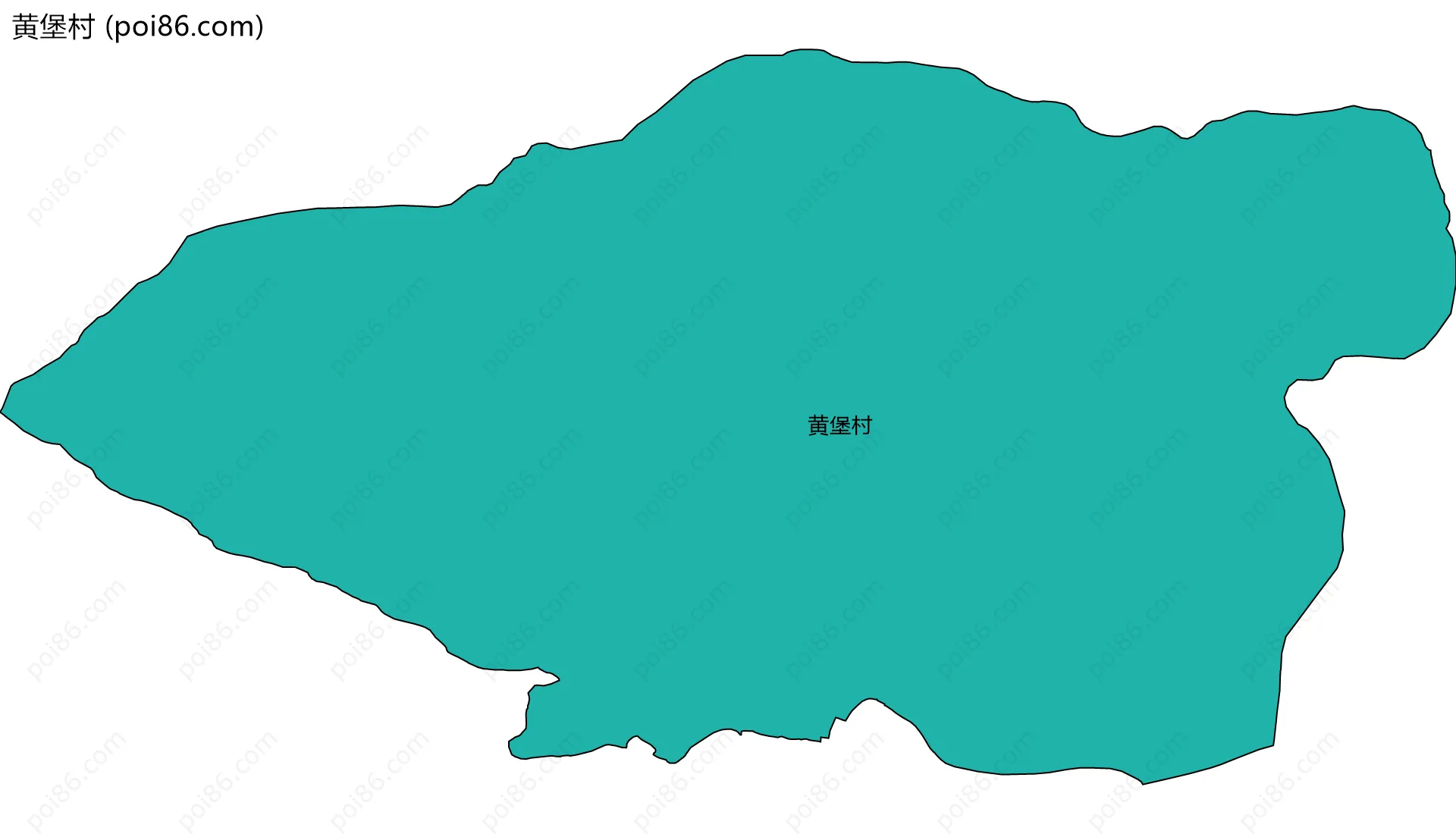 黄堡村边界地图