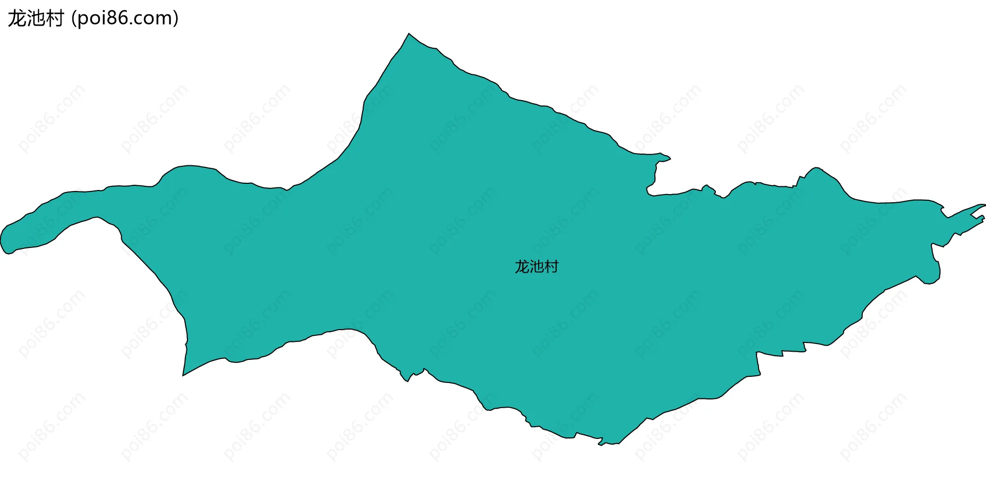 龙池村边界地图