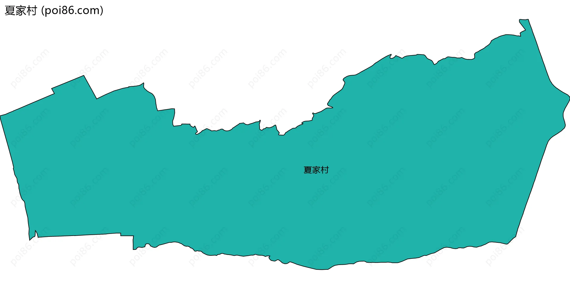 夏家村边界地图