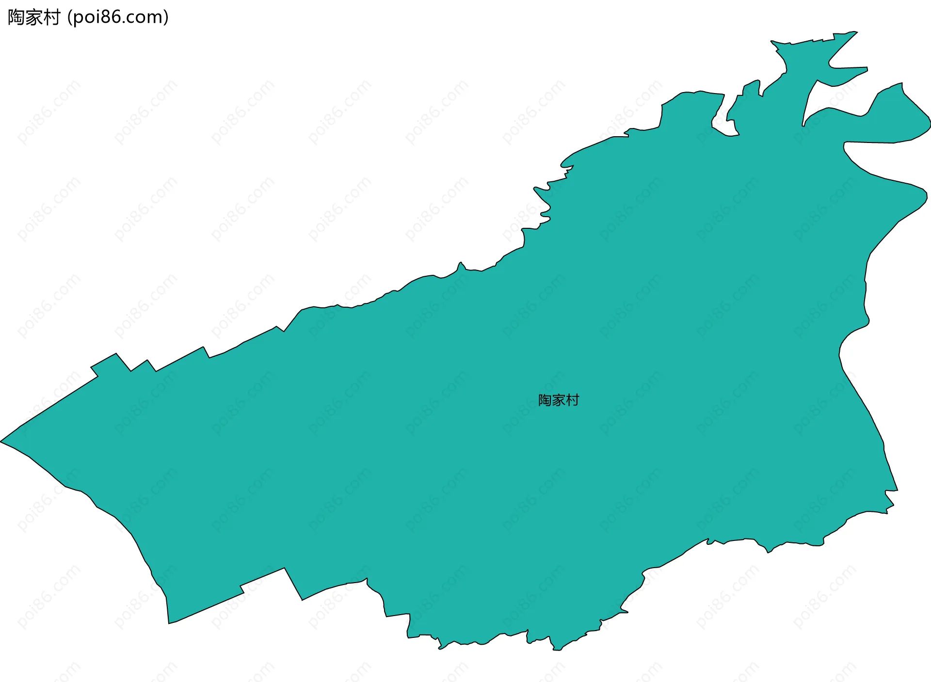 陶家村边界地图