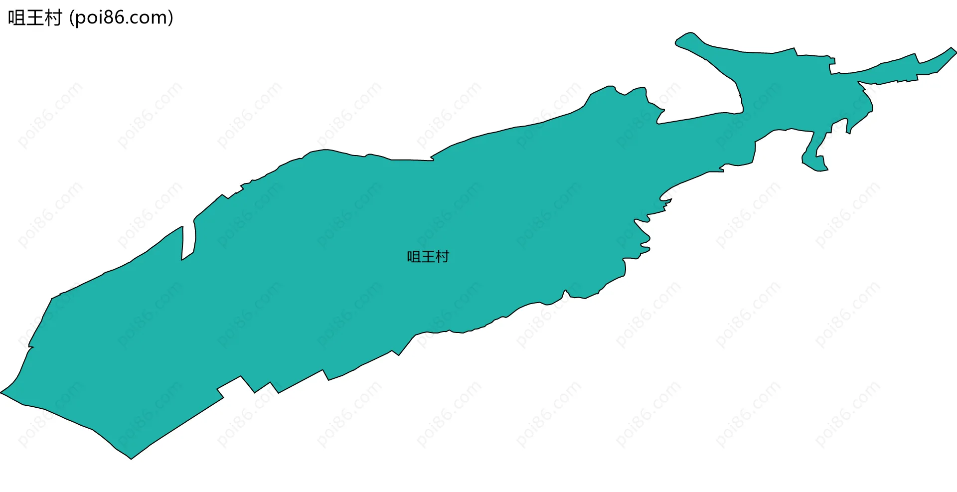 咀王村边界地图