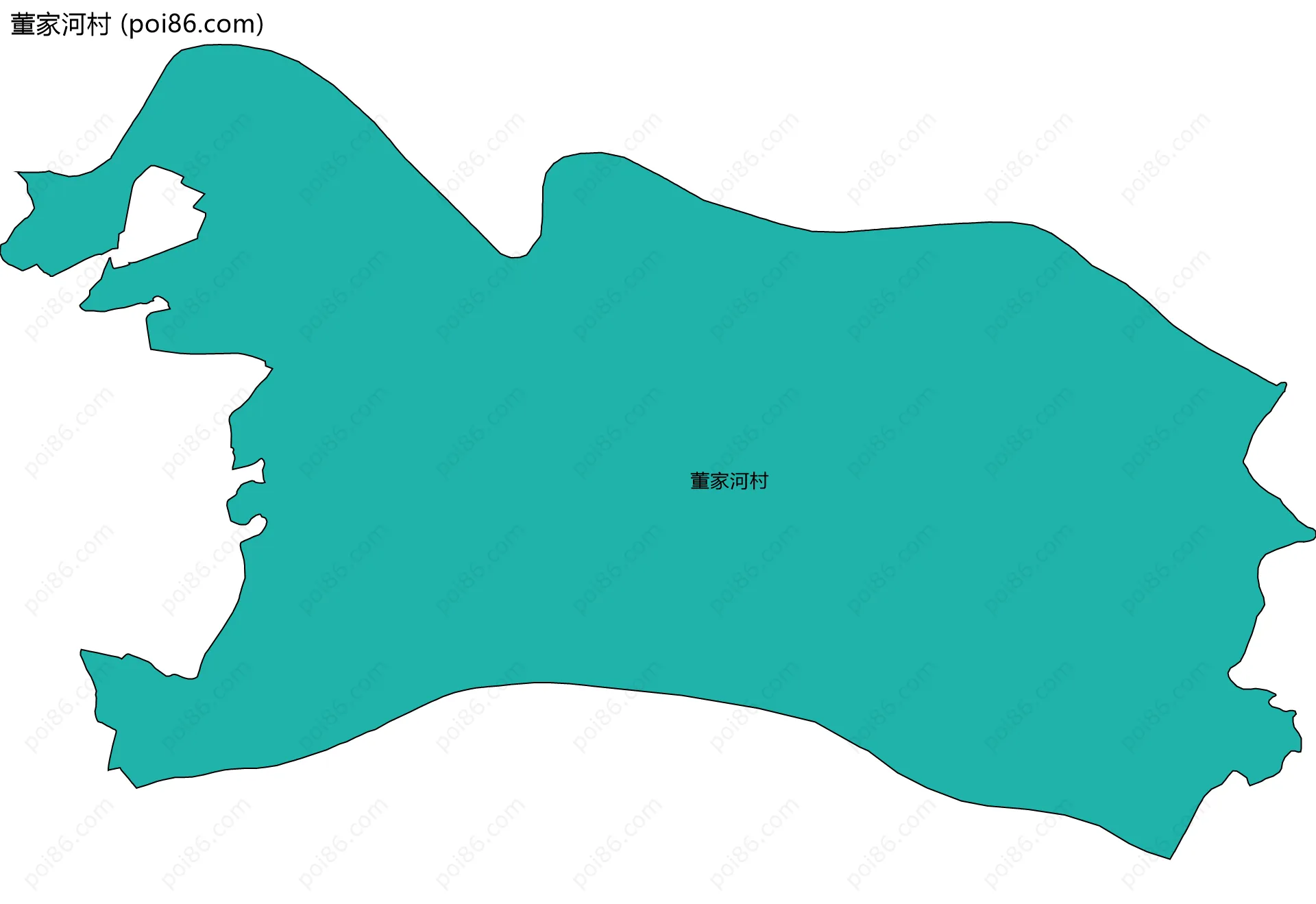 董家河村边界地图