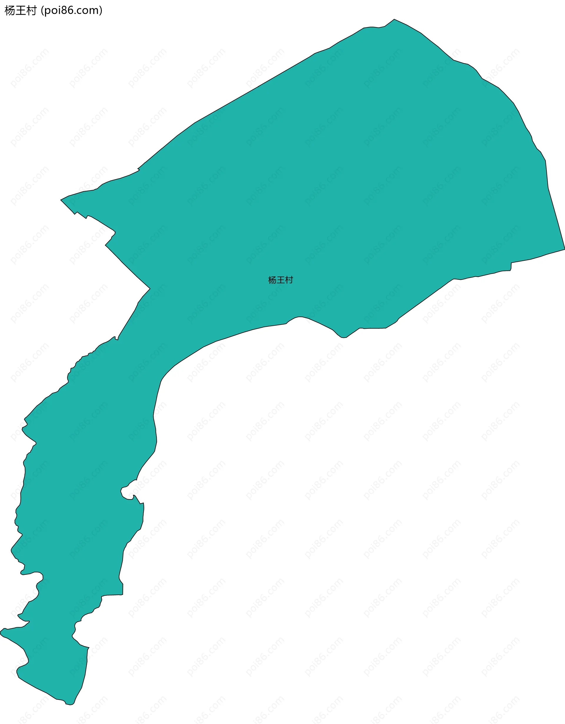 杨王村边界地图