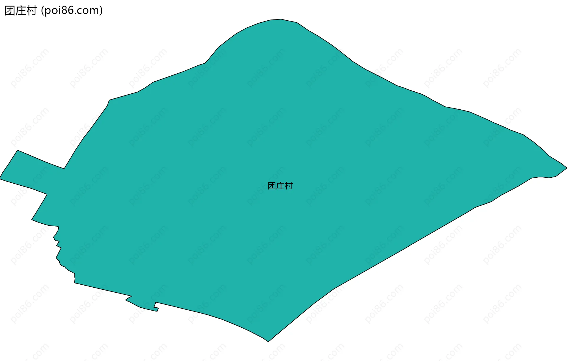 团庄村边界地图