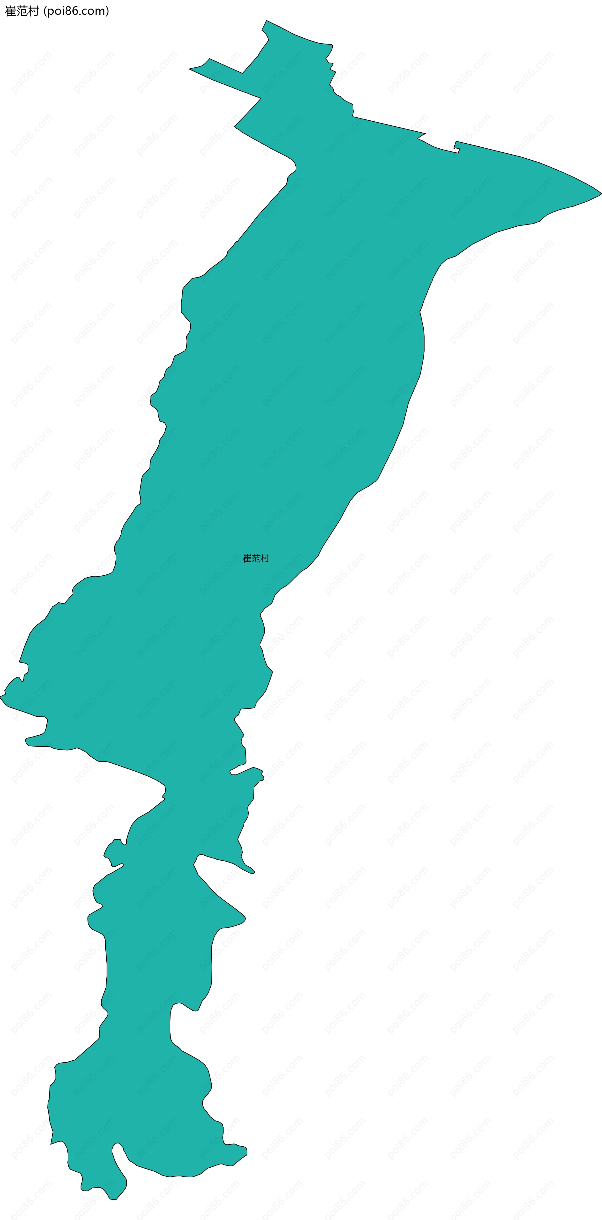 崔范村边界地图