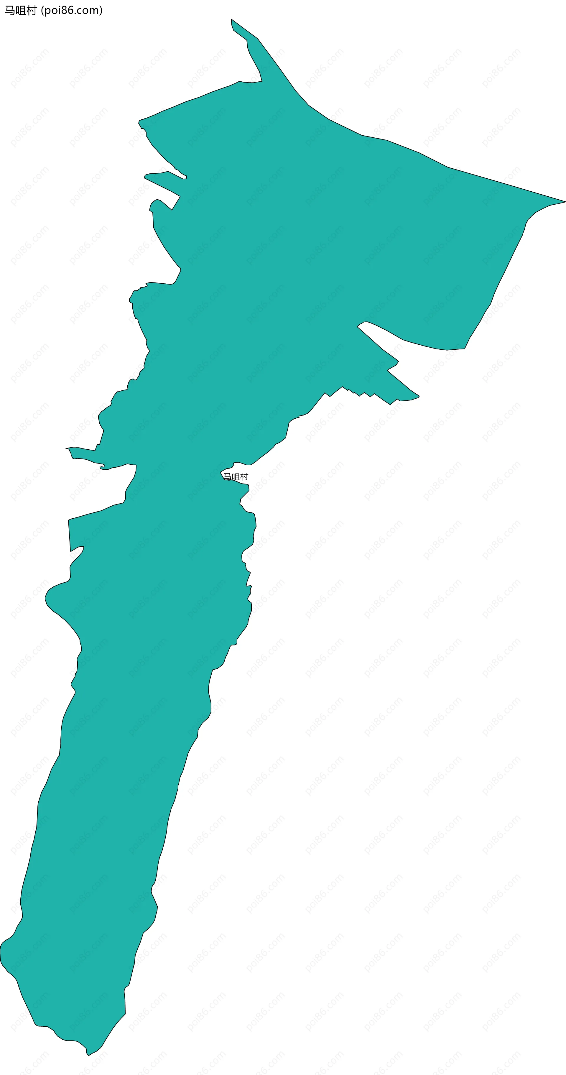 马咀村边界地图