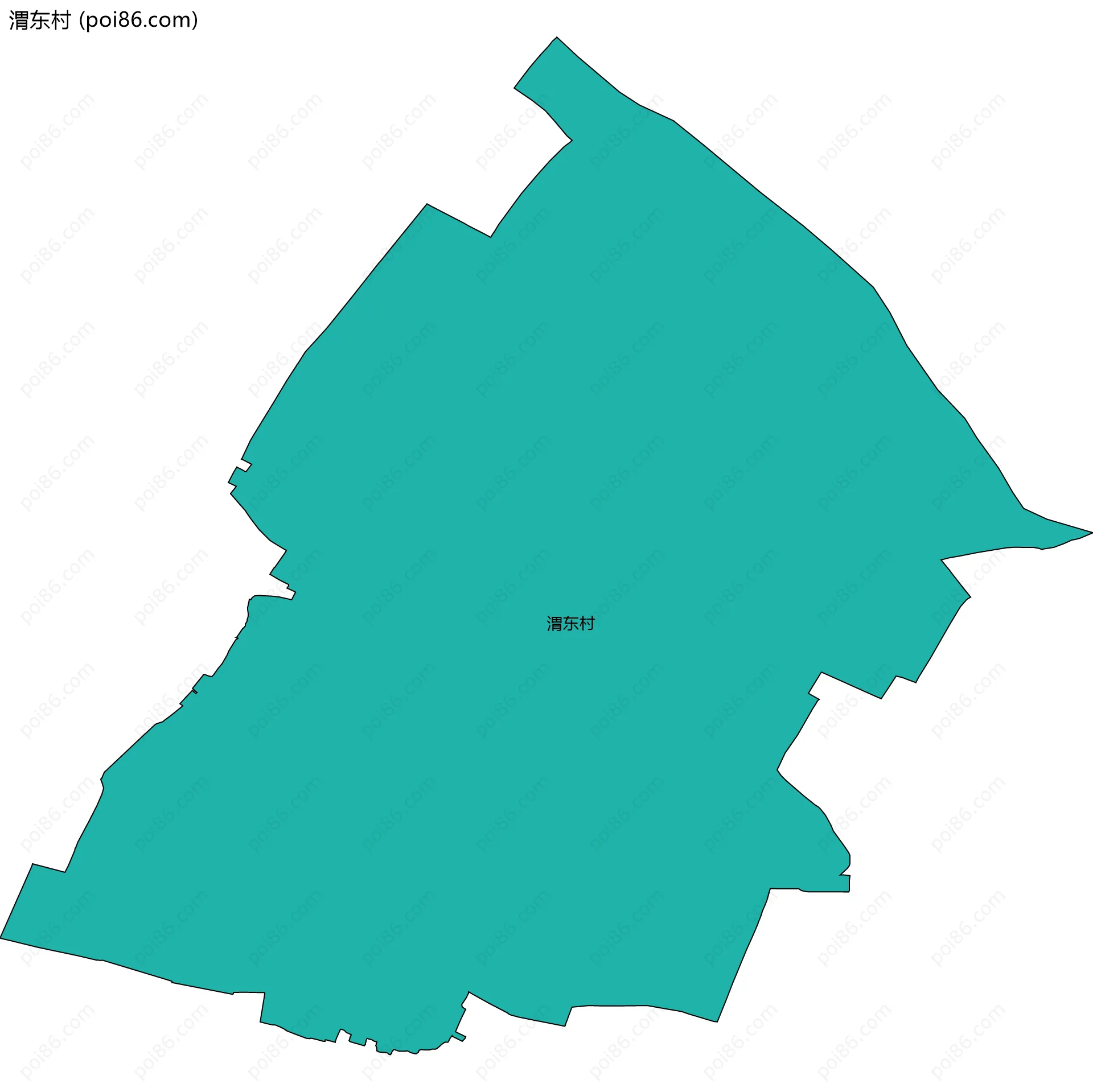 渭东村边界地图