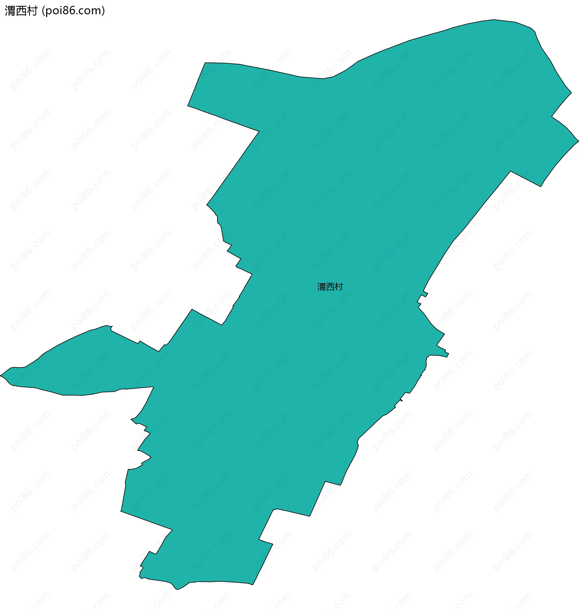 渭西村边界地图