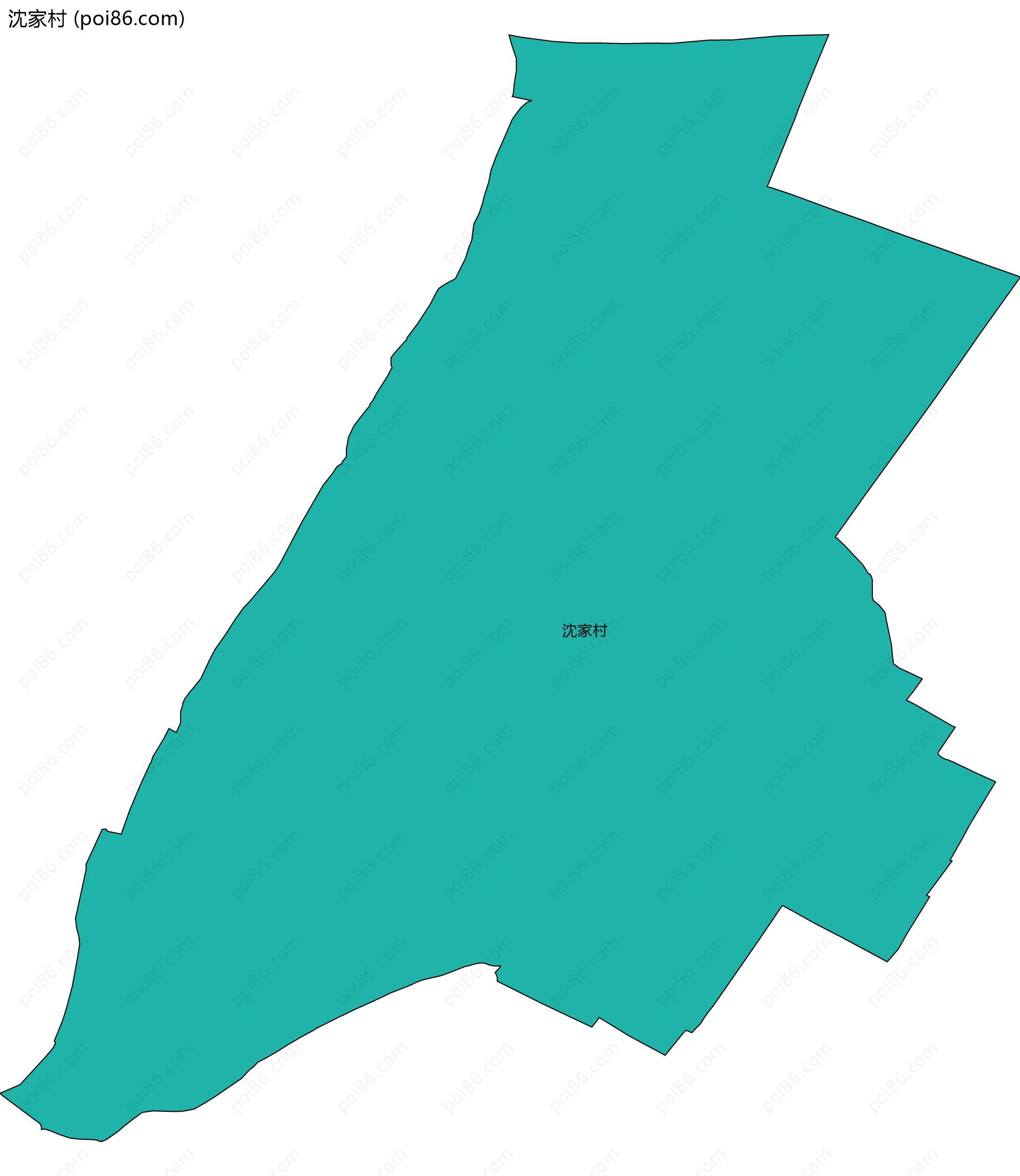 沈家村边界地图