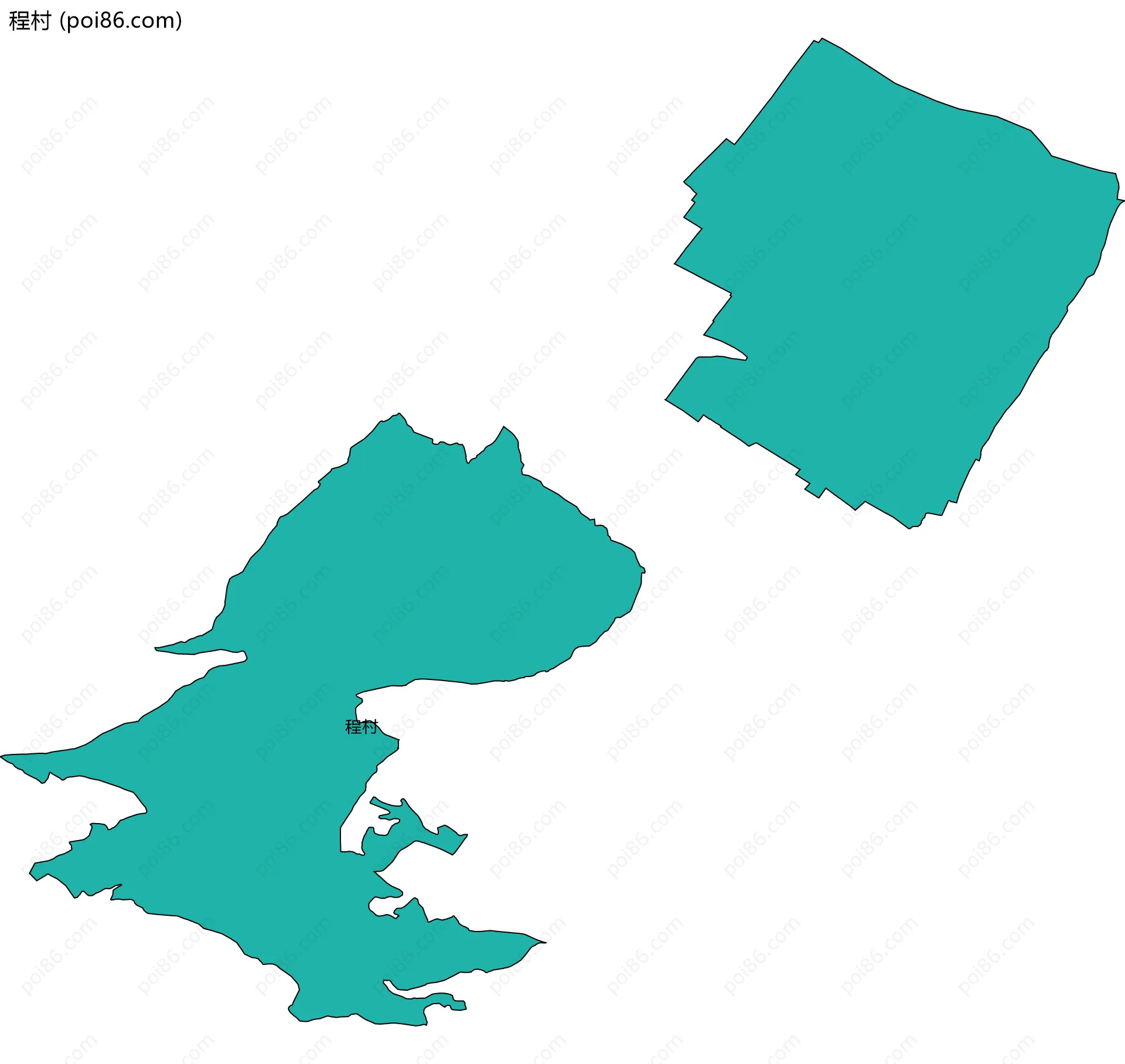 程村边界地图