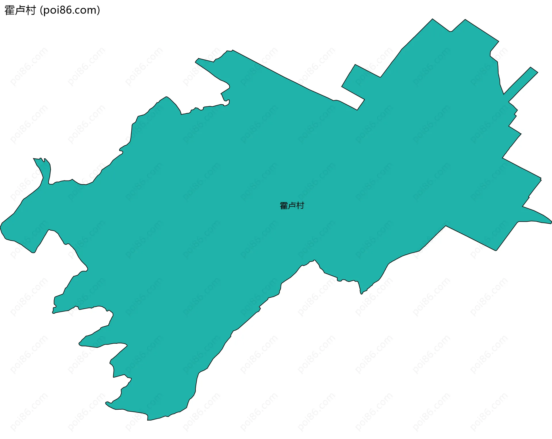 霍卢村边界地图