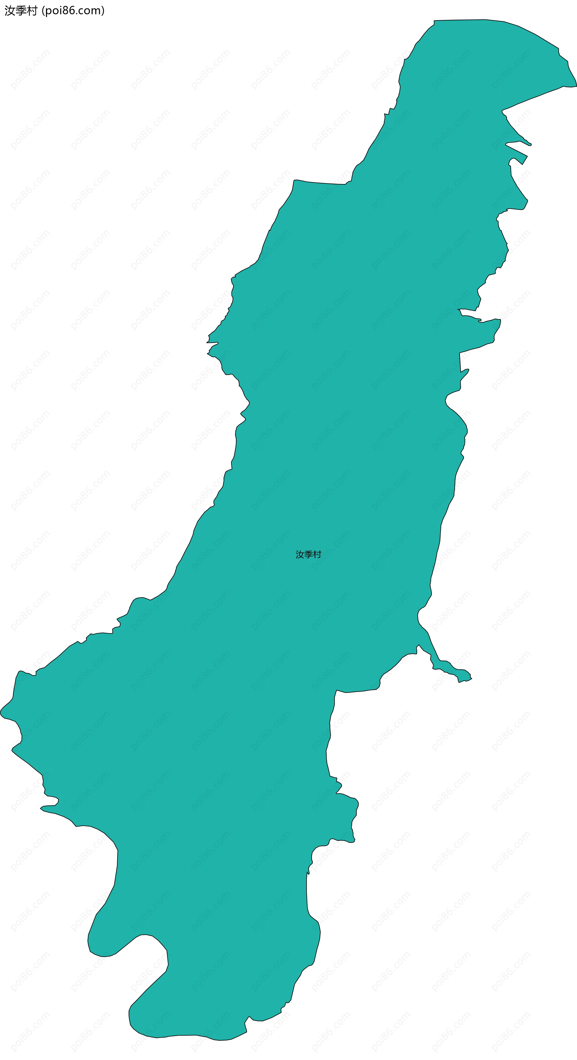 汝季村边界地图