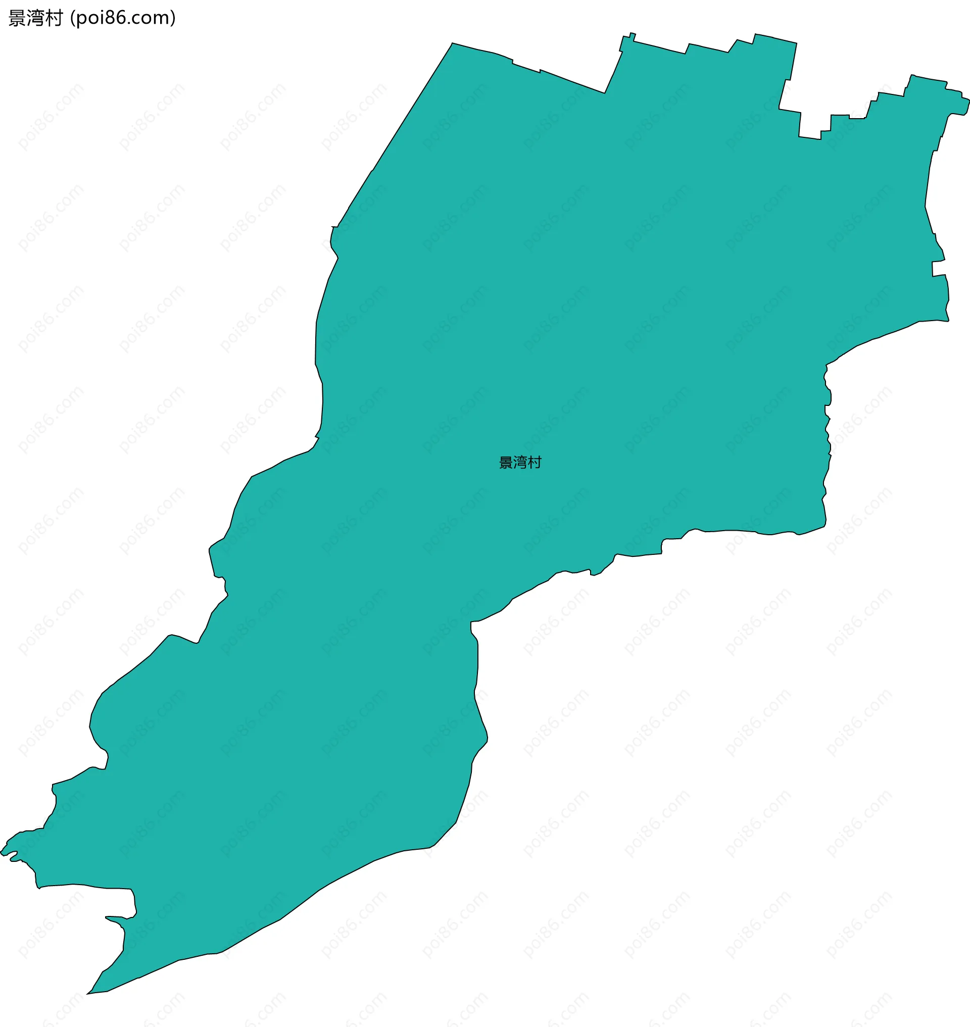 景湾村边界地图