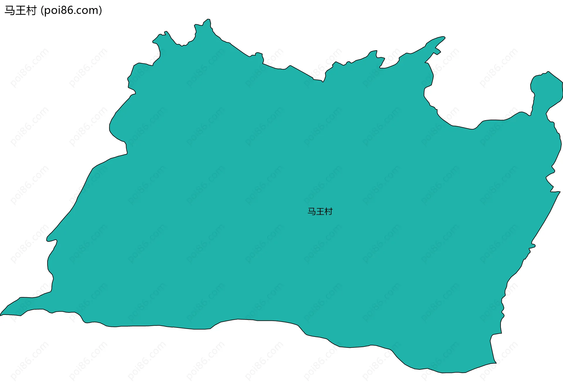 马王村边界地图