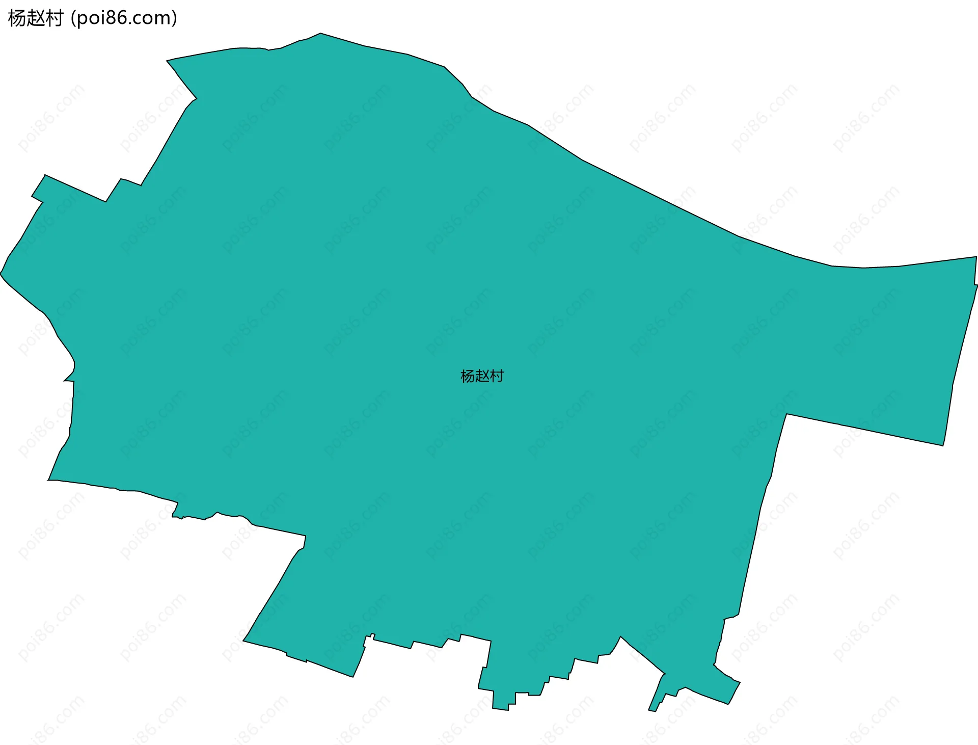杨赵村边界地图