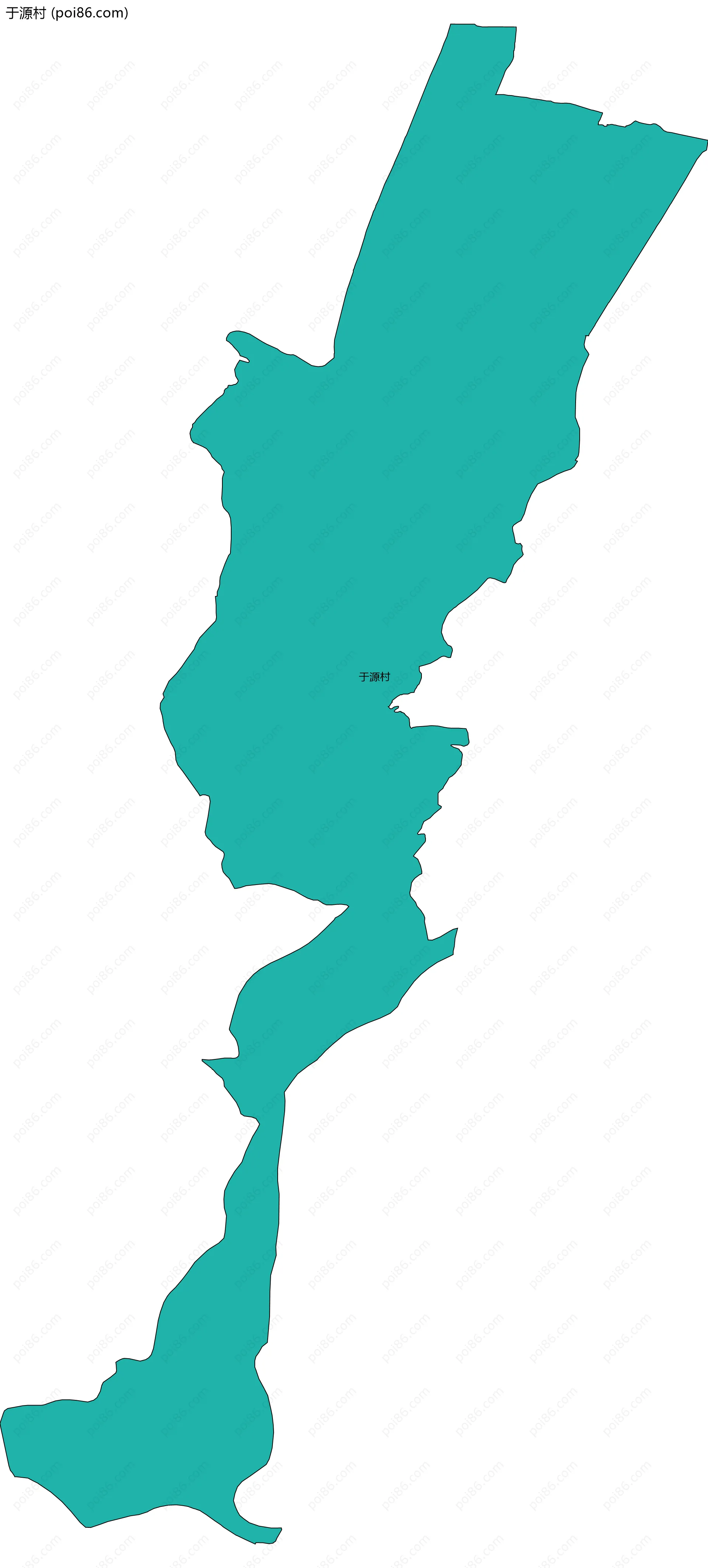 于源村边界地图