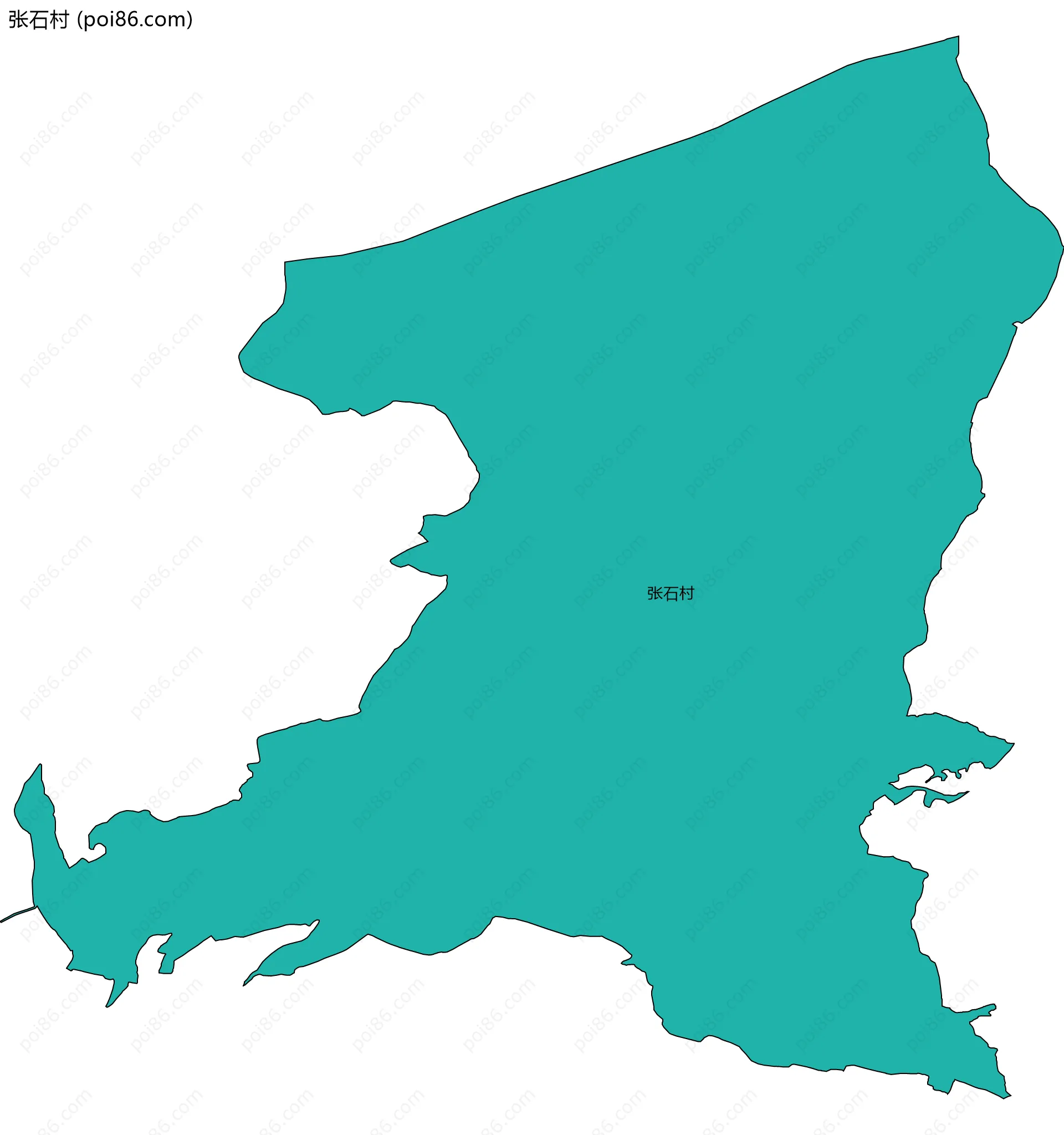 张石村边界地图