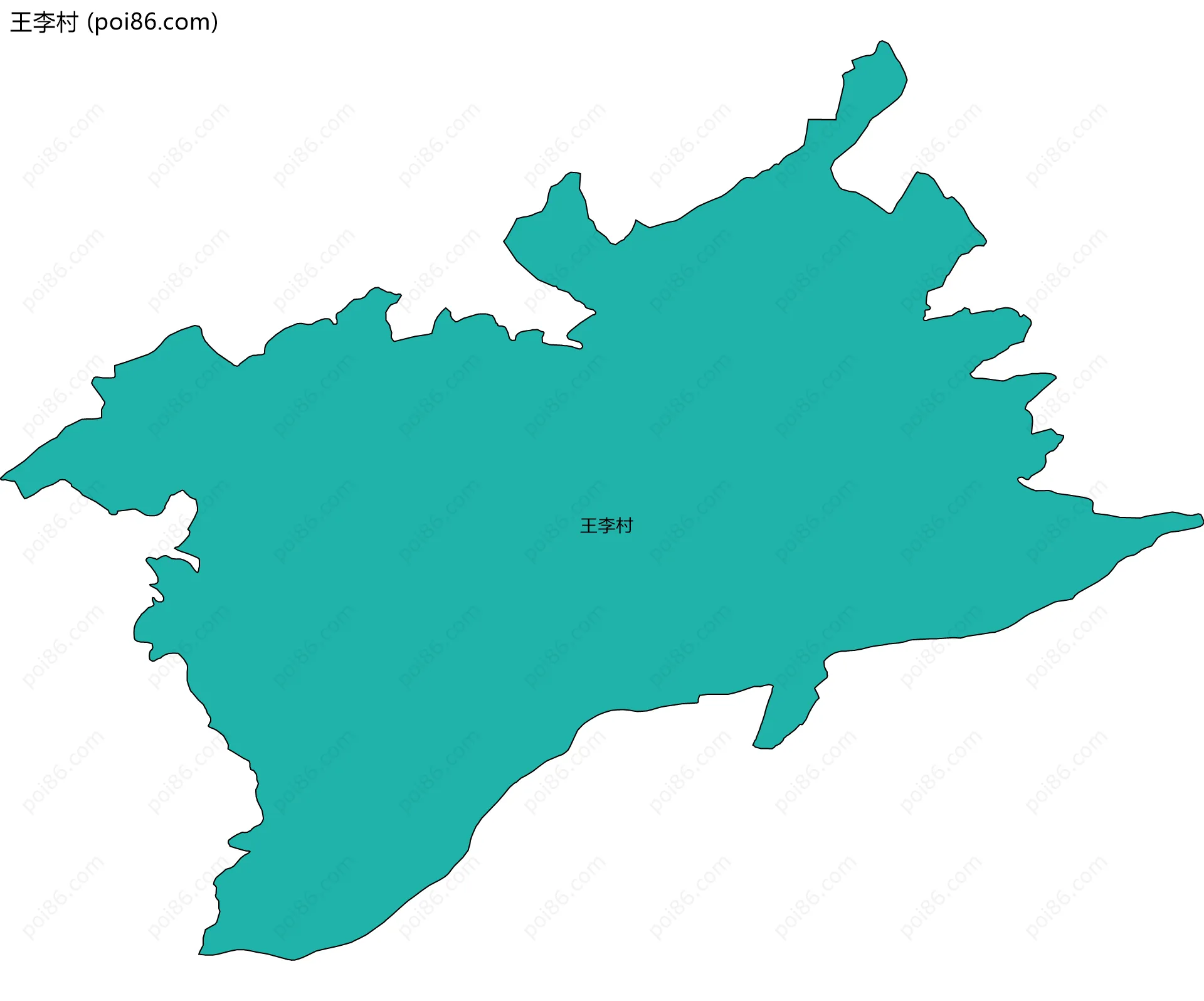 王李村边界地图