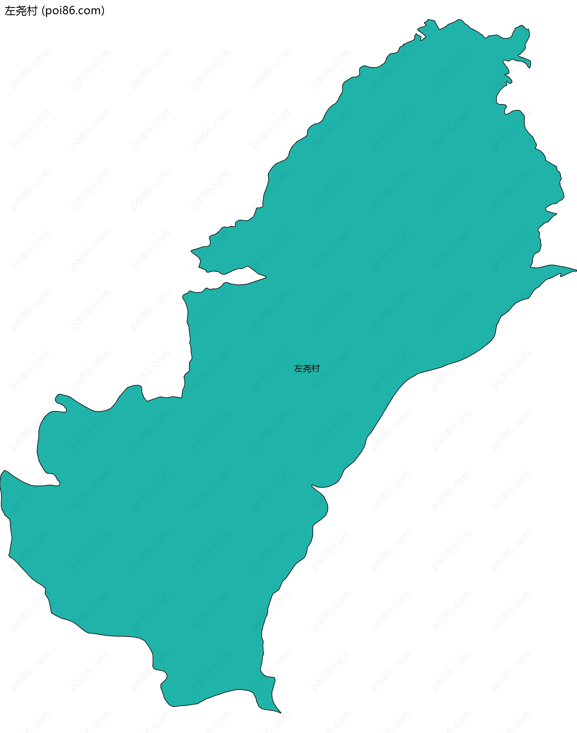 左尧村边界地图