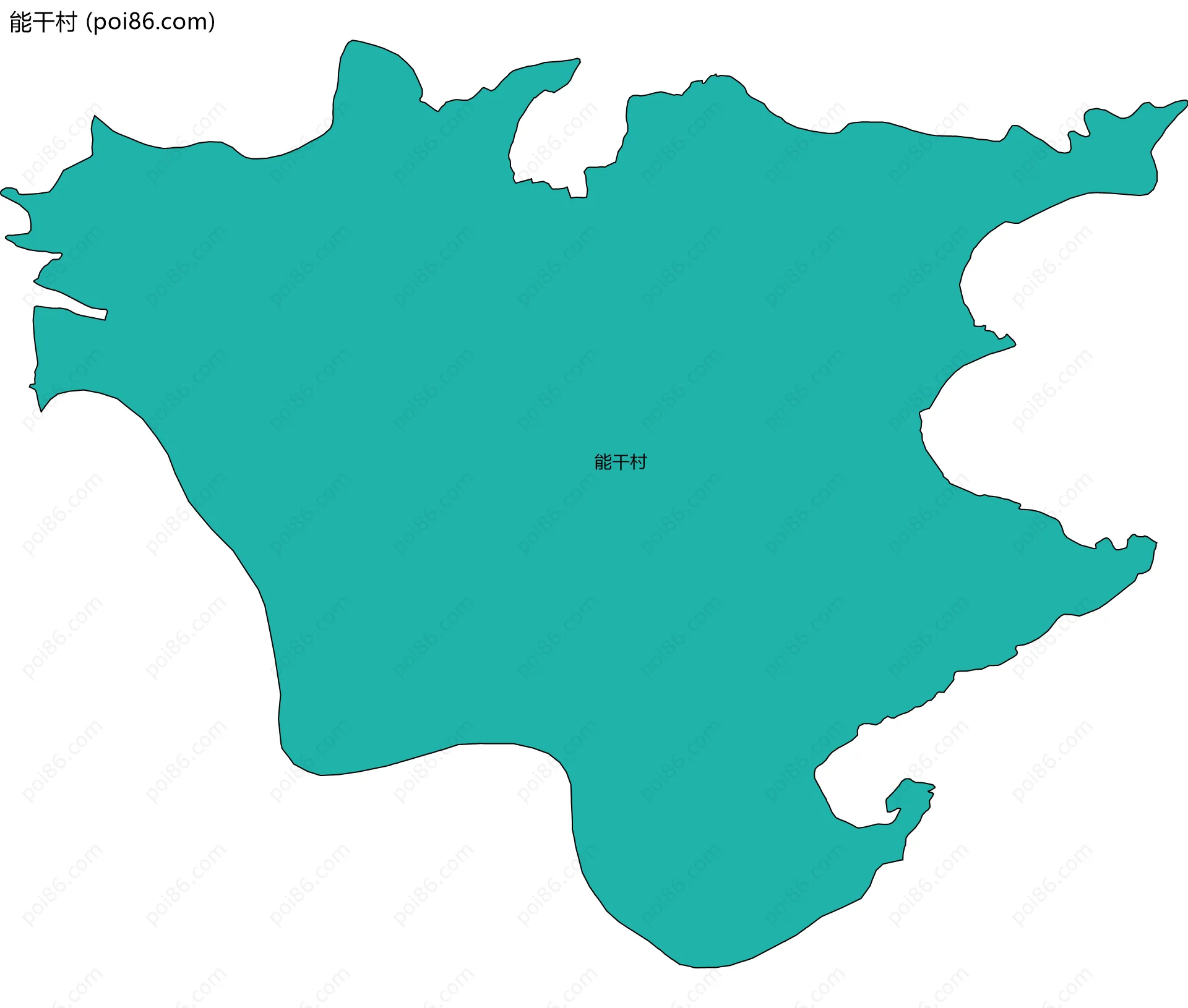 能干村边界地图