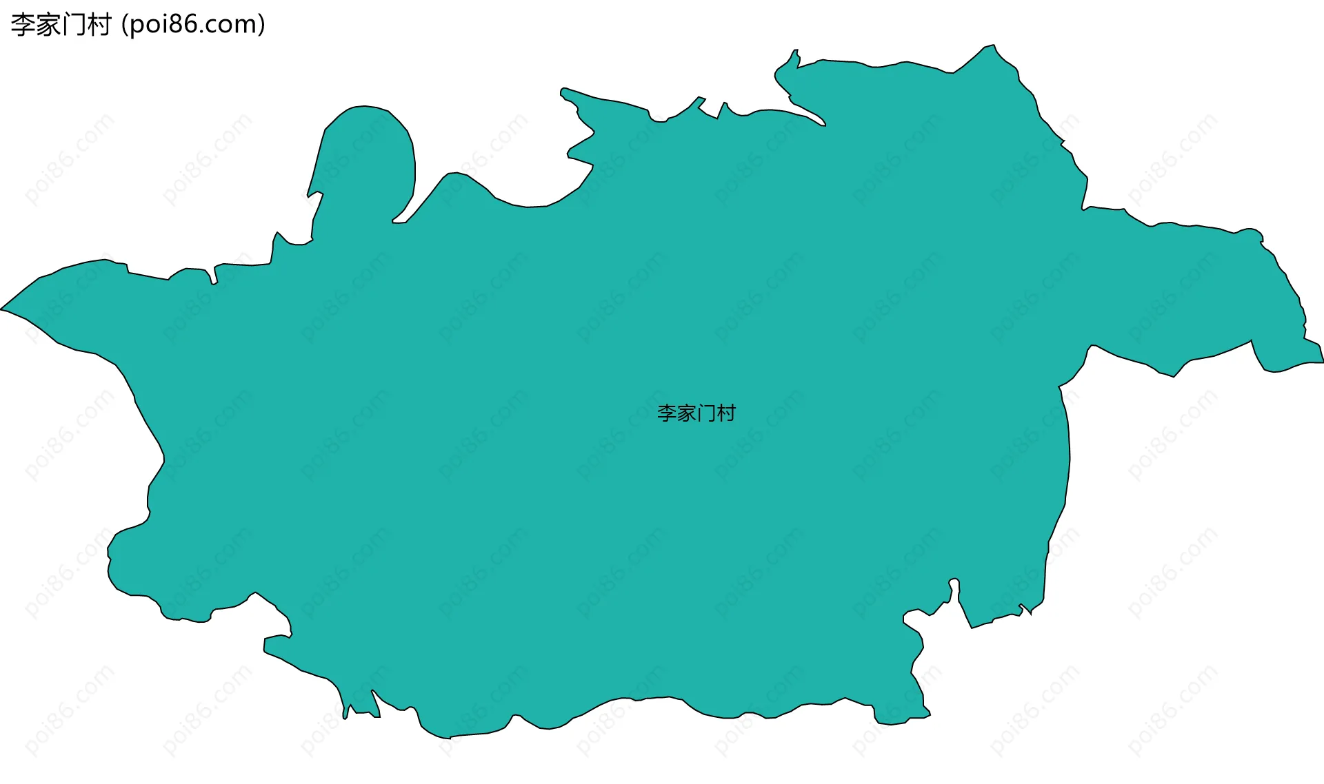 李家门村边界地图