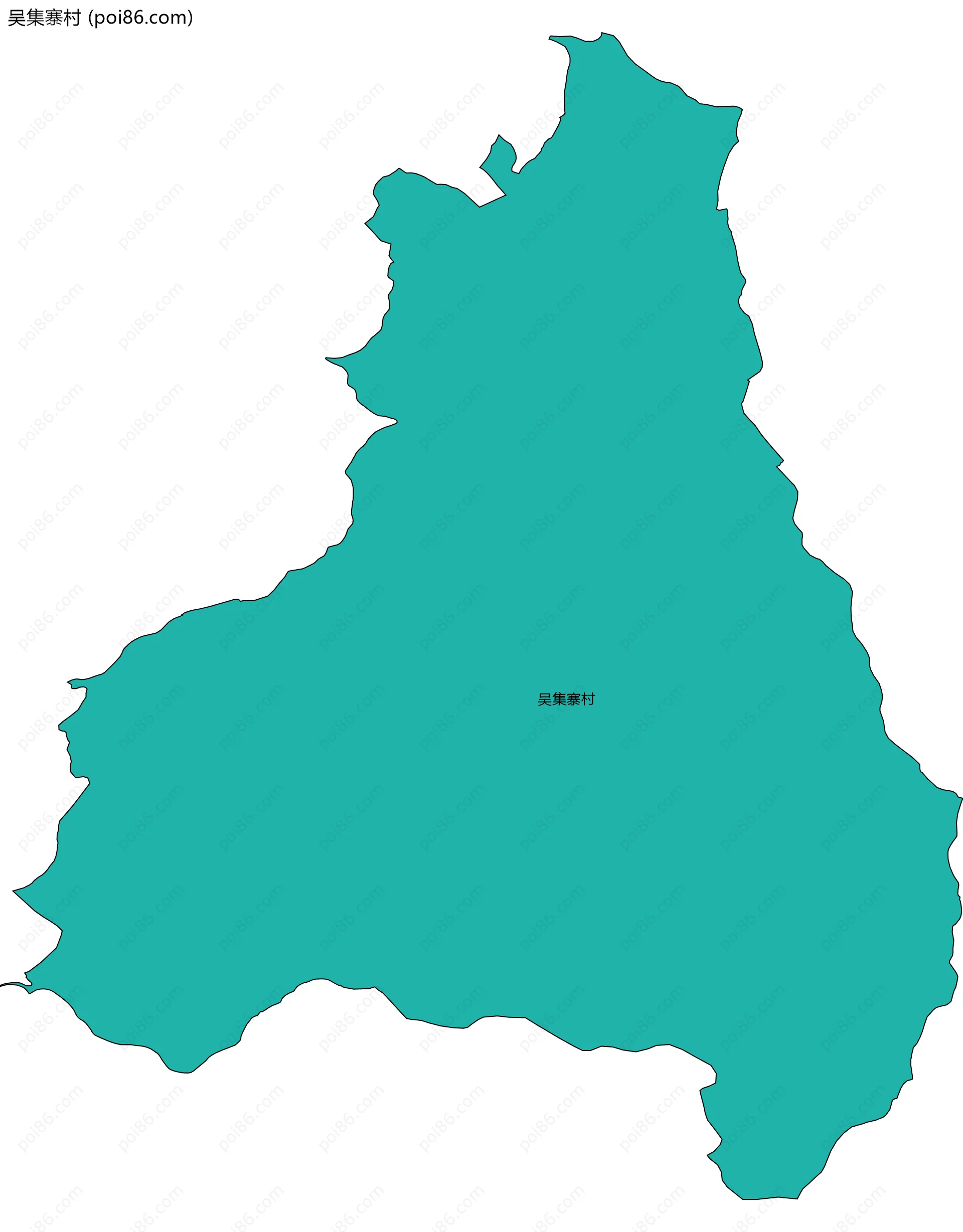 吴集寨村边界地图