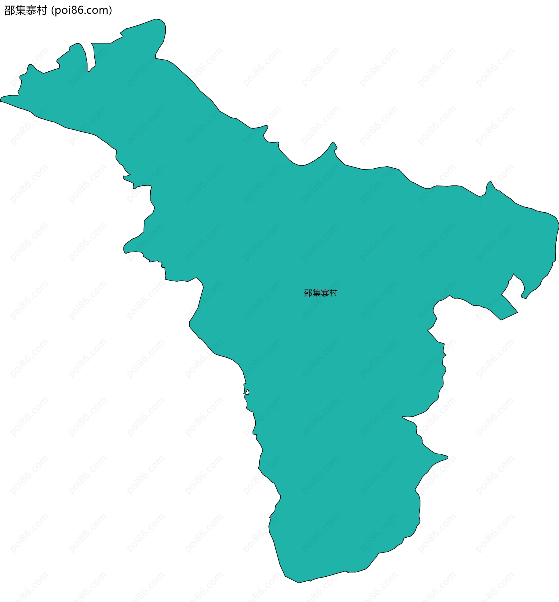 邵集寨村边界地图