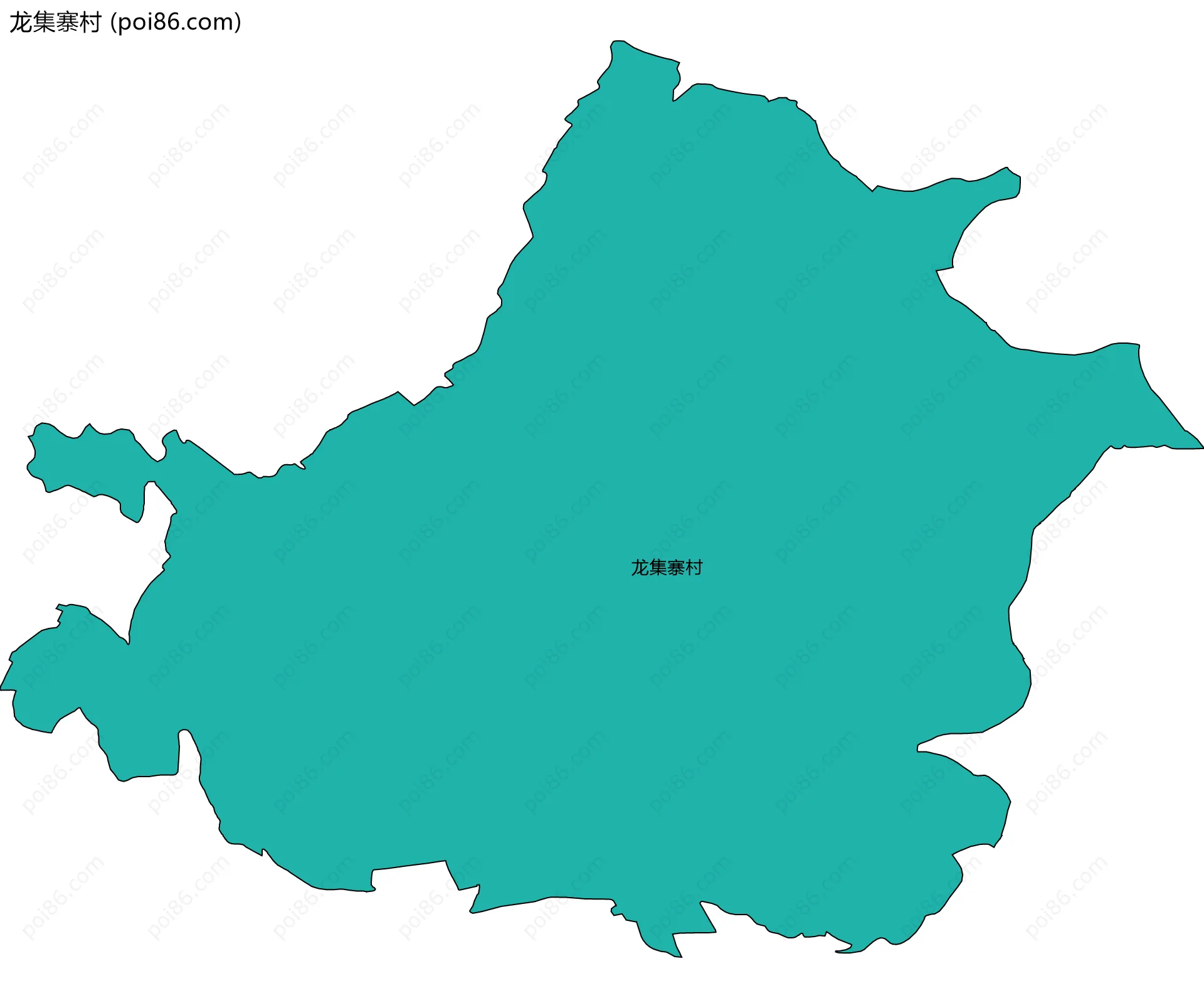龙集寨村边界地图