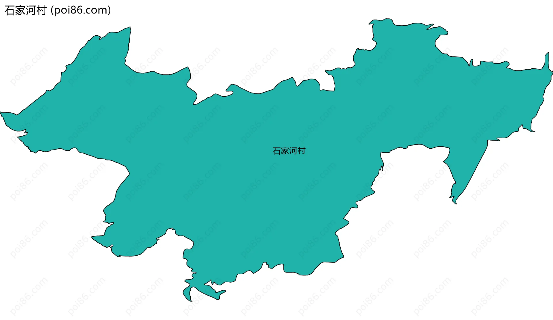 石家河村边界地图