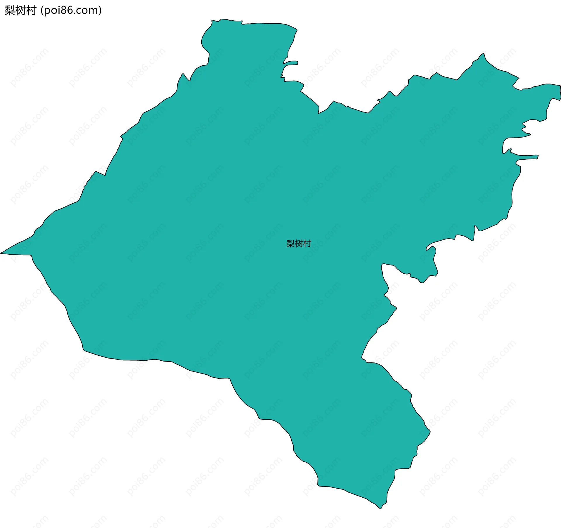 梨树村边界地图