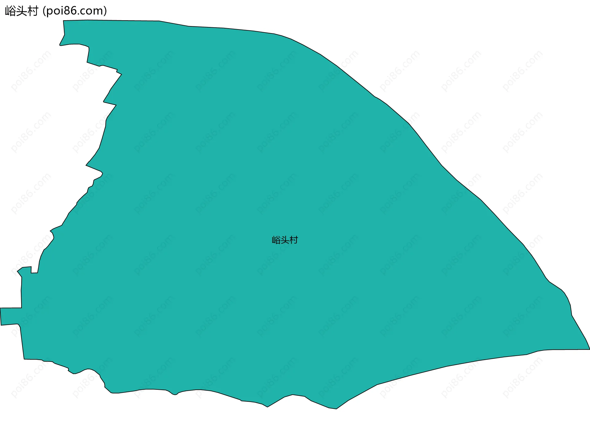 峪头村边界地图