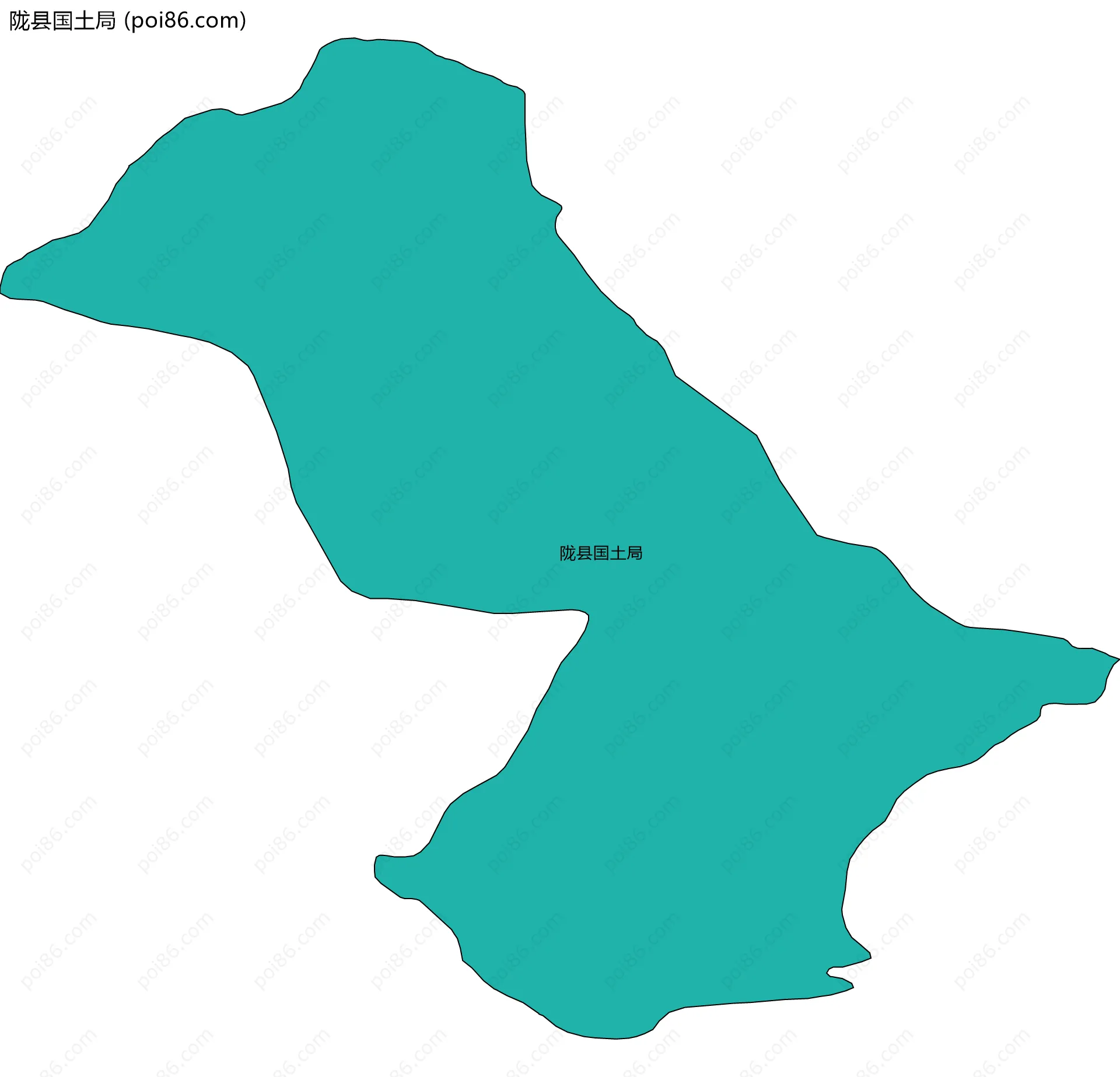 陇县国土局边界地图